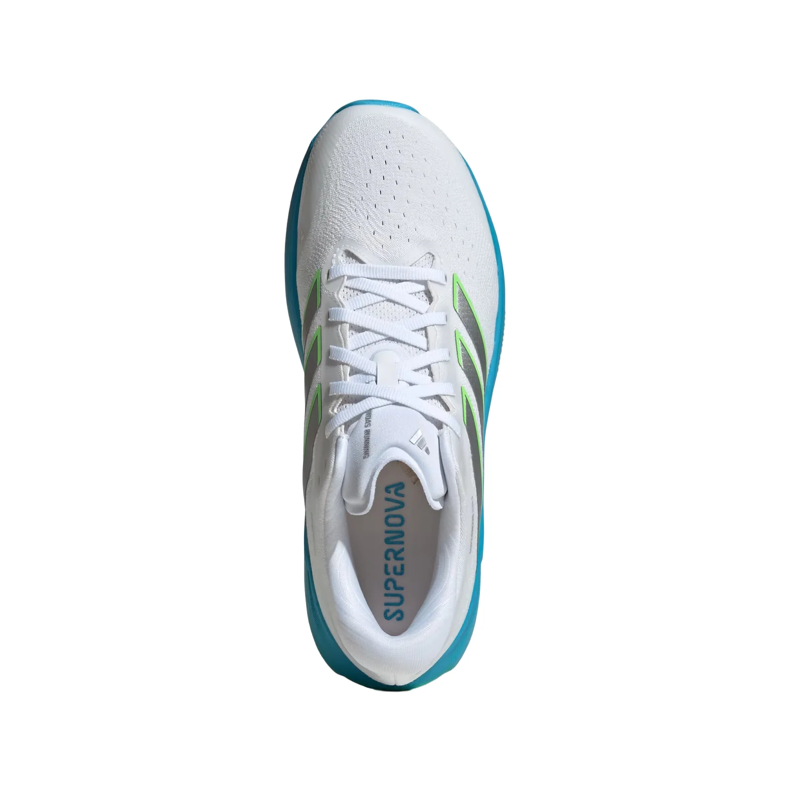 Men's Supernova Rise 3 Running Shoes White / Silver Metallic / Semi Blue Burst - Image 3