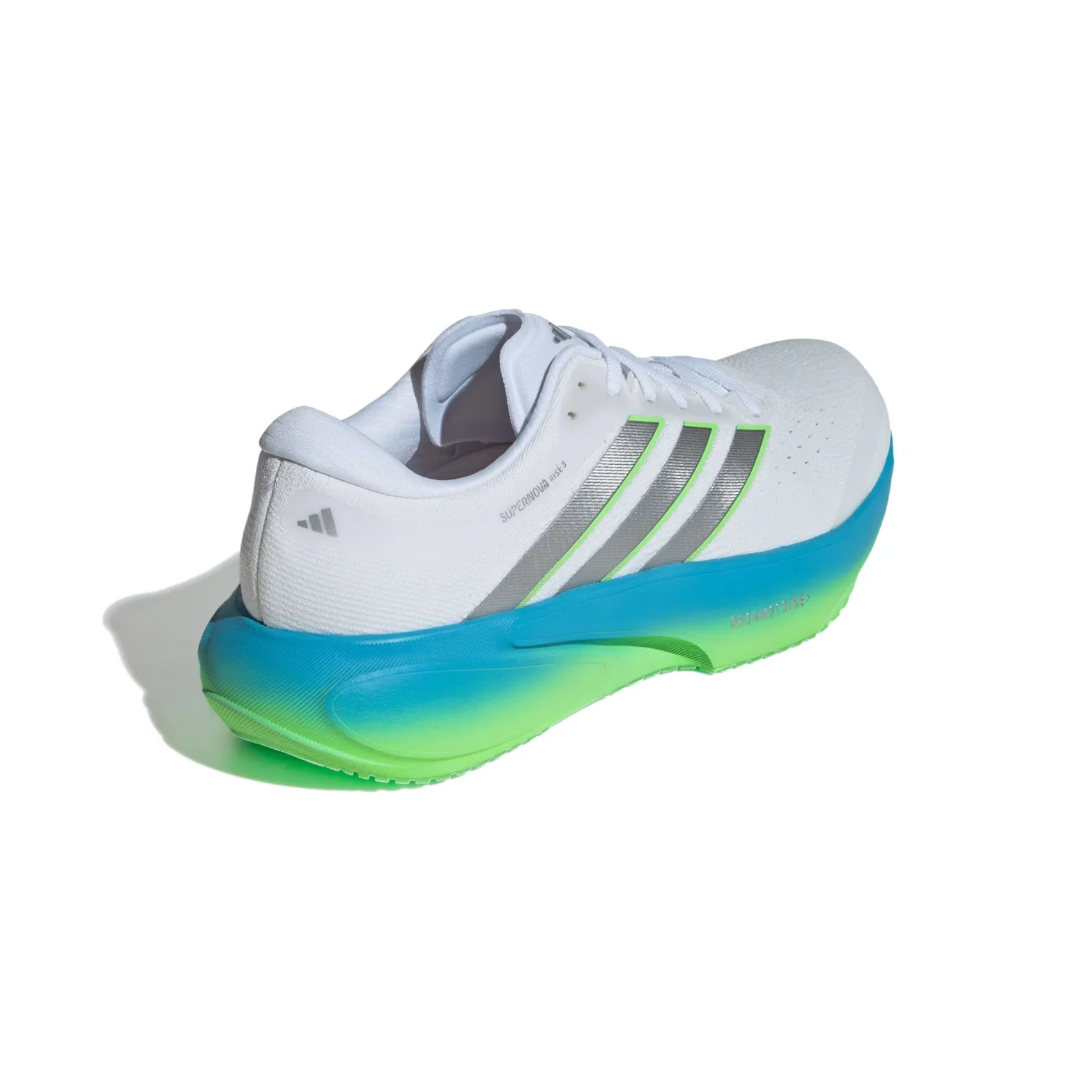 Men's Supernova Rise 3 Running Shoes White / Silver Metallic / Semi Blue Burst - Image 5