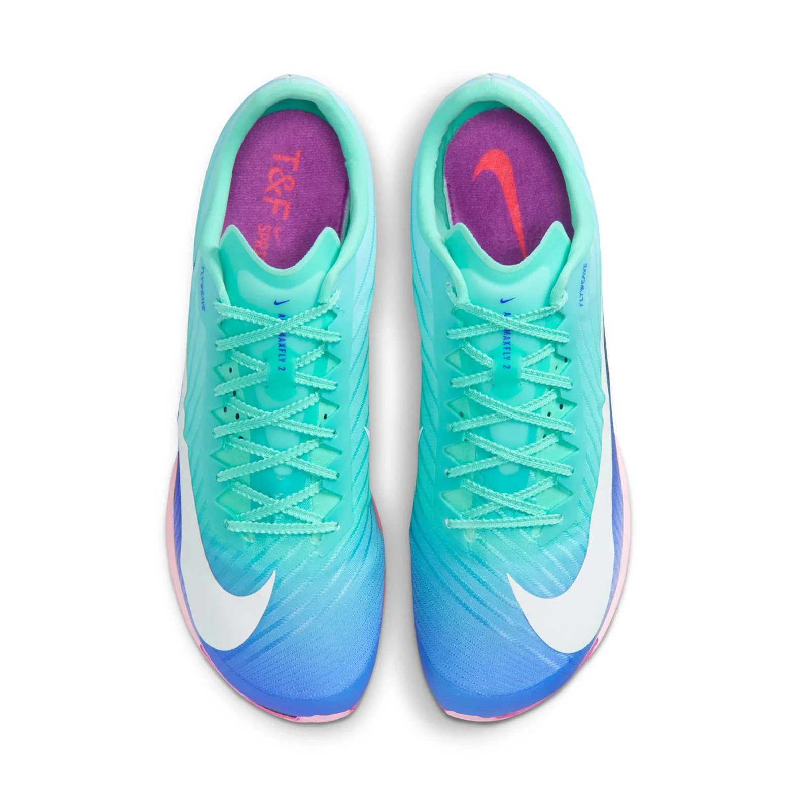 Air Zoom Maxfly 2 RSG Running Spikes Hyper Turquoise / White / Concord / Hyper Violet - Image 3