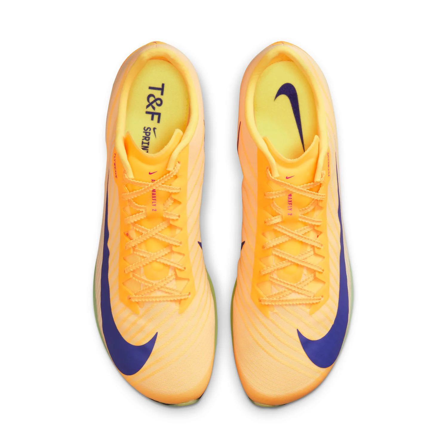 Air Zoom Maxfly 2 Running Spikes Citron Pulse / Volt Ice / Vivid Purple / Indigo Burst - Image 5