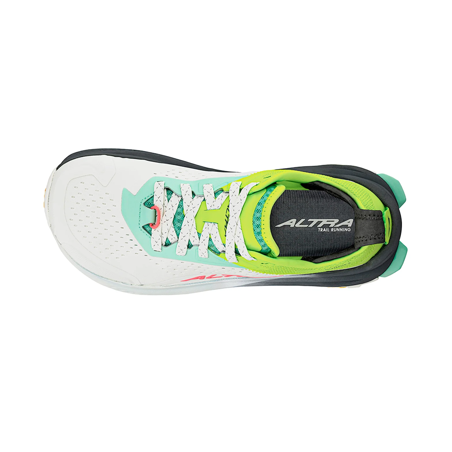 Women's Olympus 6 Trail Running Shoes Grey / Lime - Image 3