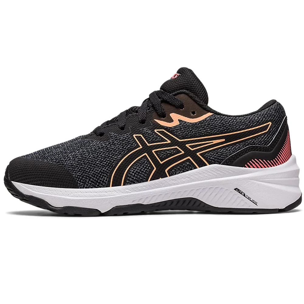 Asics Kids GT-1000 11 GS Running Shoes Black / Papaya - Image 3