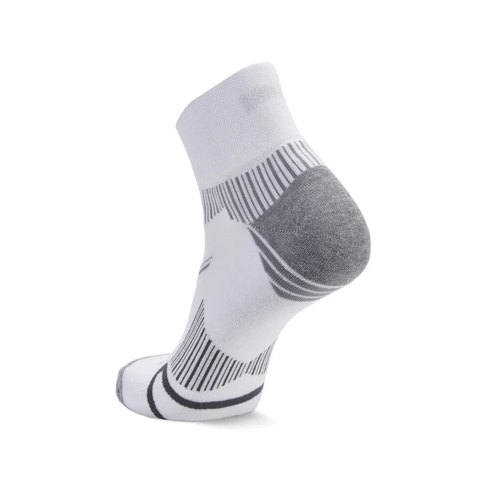 Enduro Quarter Running Socks White / Grey - Image 3