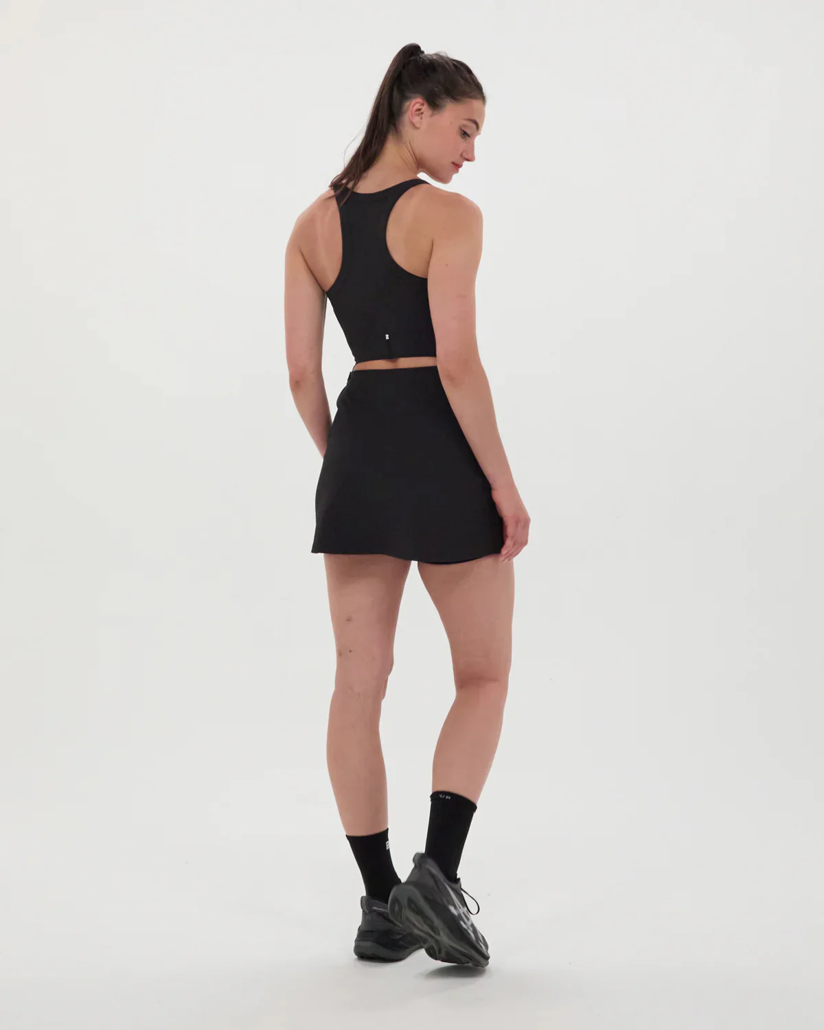 Women's Cadence Scoop Neck Run Dress Black - Image 3