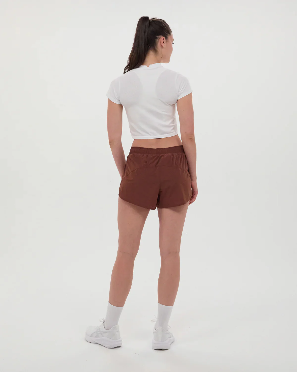 Women's Mercury Seamless Crop Tee White - Image 3