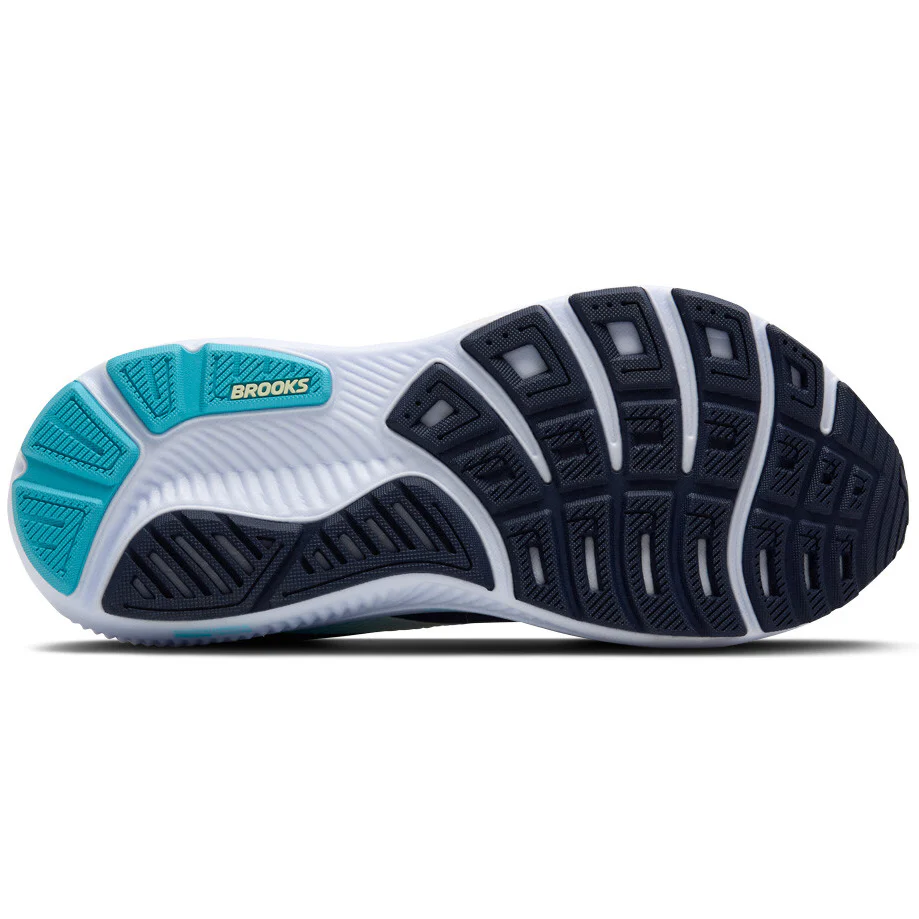 Women's Ghost 17 Wide Fit Running Shoes Navy / Green / Turquoise - Image 4