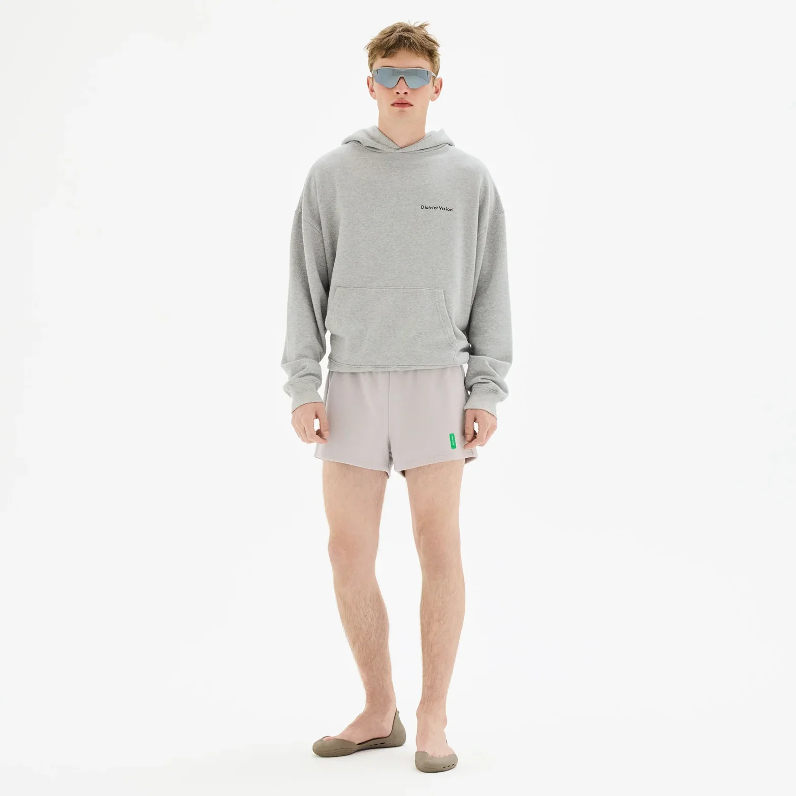 California Cotton Hoodie Runners Heather Grey - Image 3