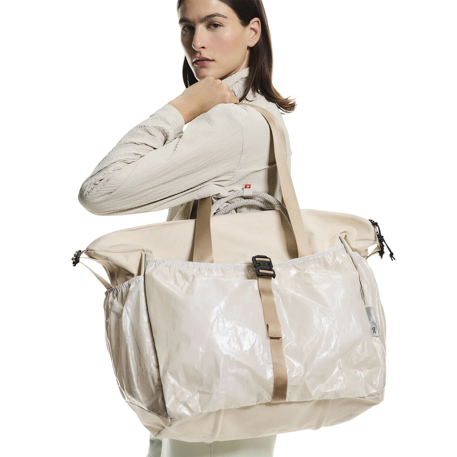 Court Pack 40L Sesame / White - Image 4