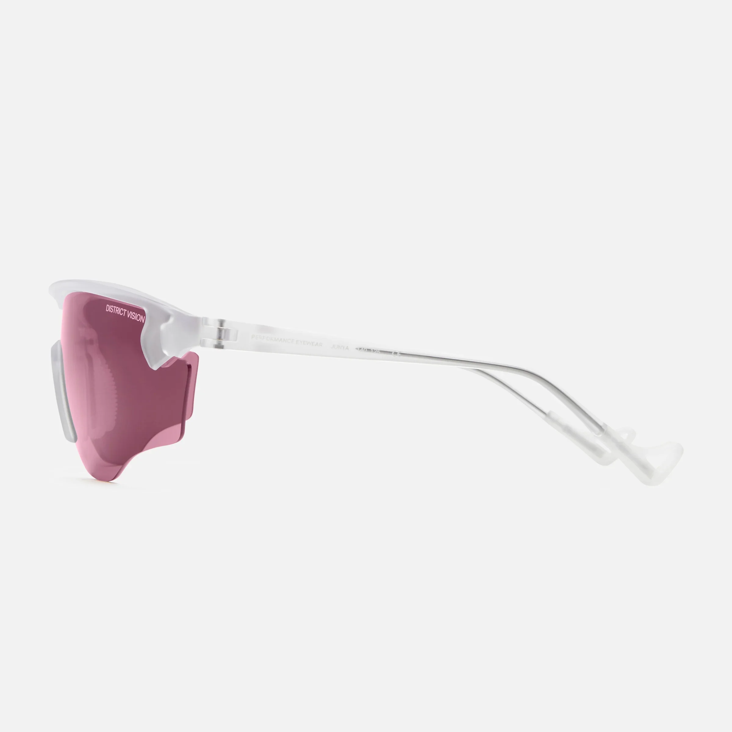 District Vision Junya Racer Clear D+ Black Rose - Image 2