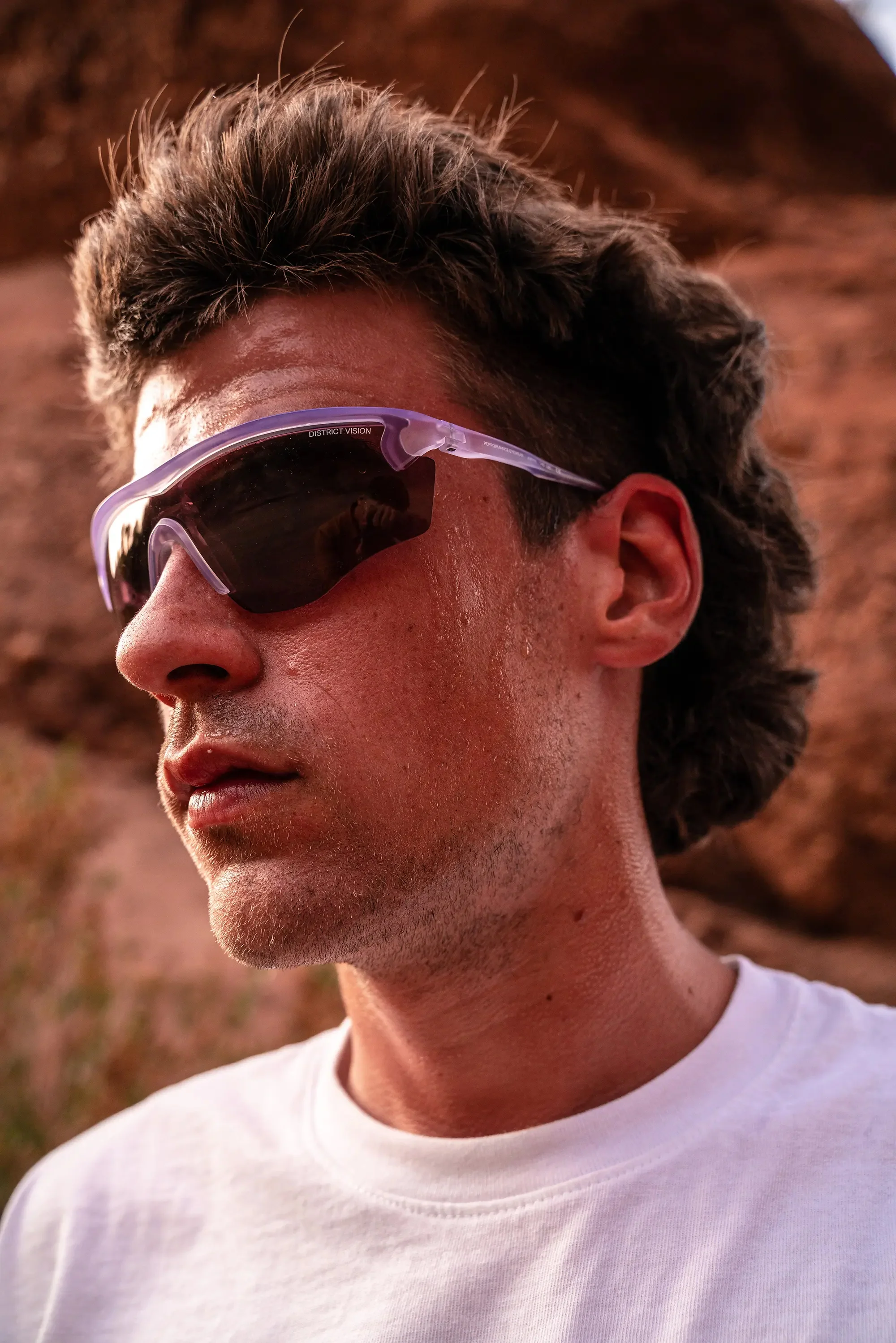 District Vision Junya Racer Clear D+ Black Rose - Image 3