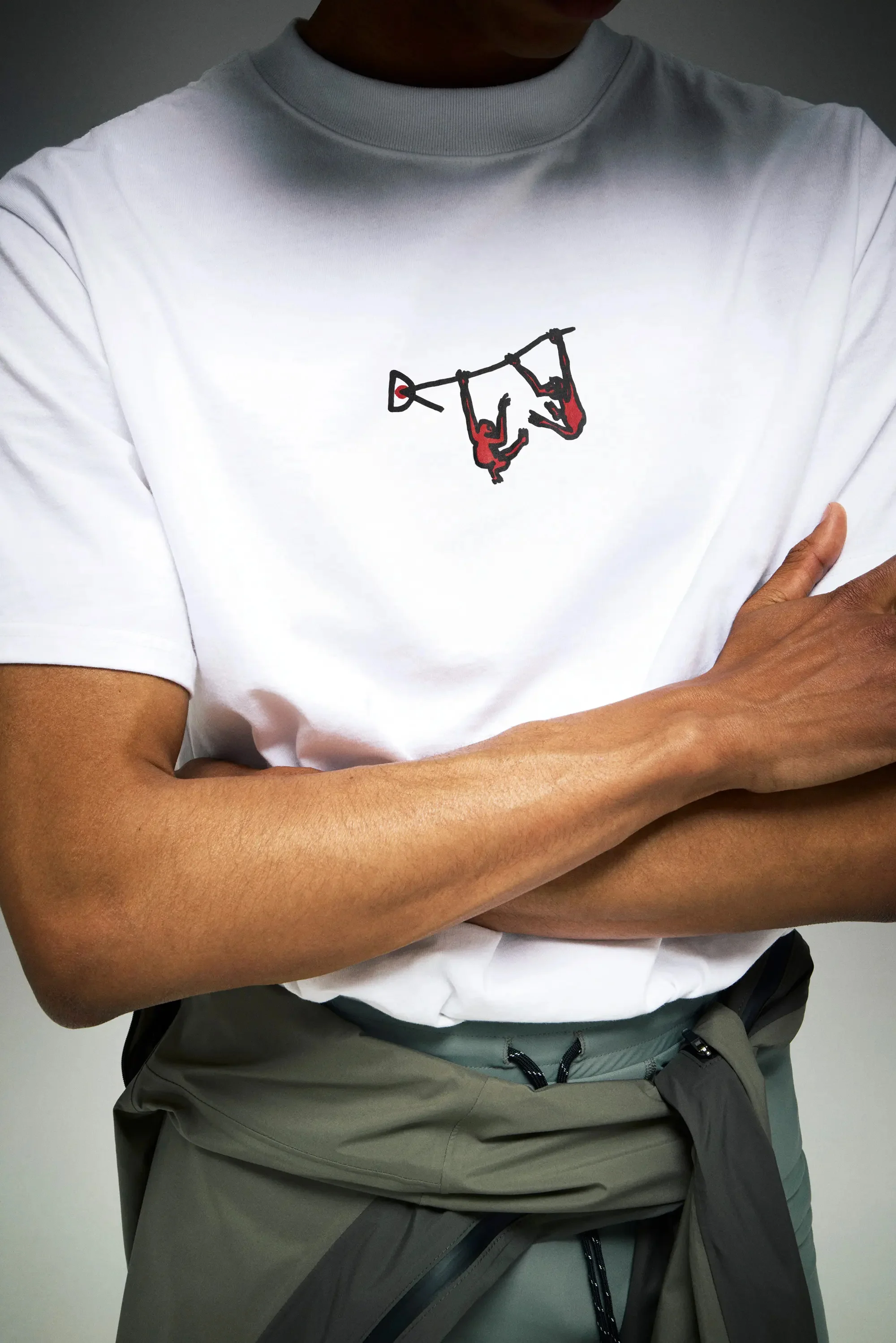 Men's California Cotton Tee Monkey Mind Bone - Image 3