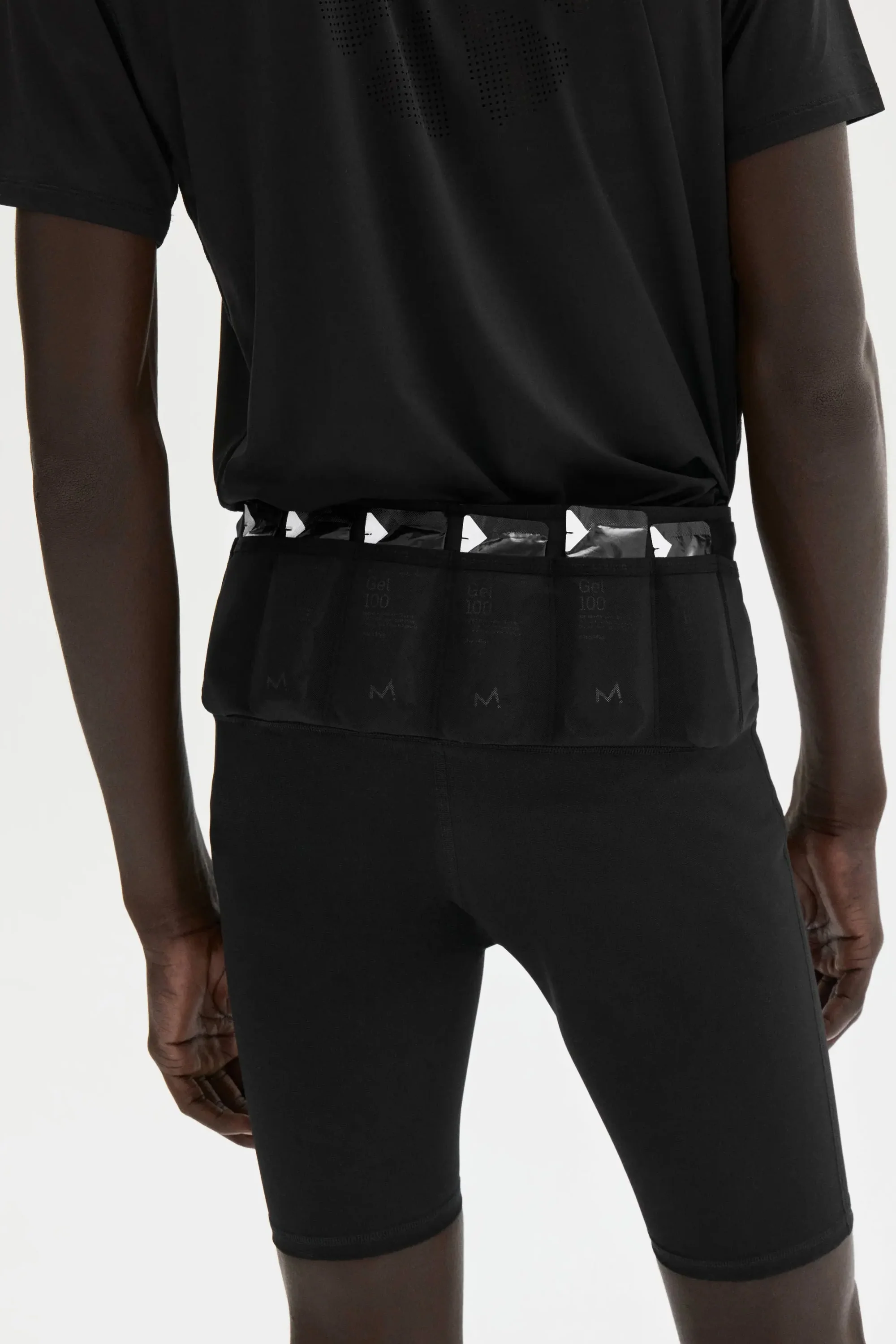 x Maurten Men's Elite Fuel Half Tights Black - Image 4