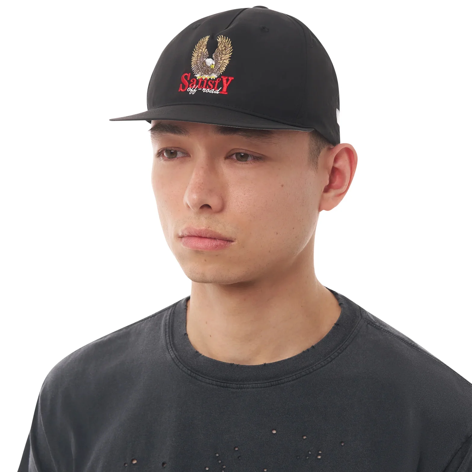 FliteSilk 5 Panel Pinch Cap Black Eagle - Image 5