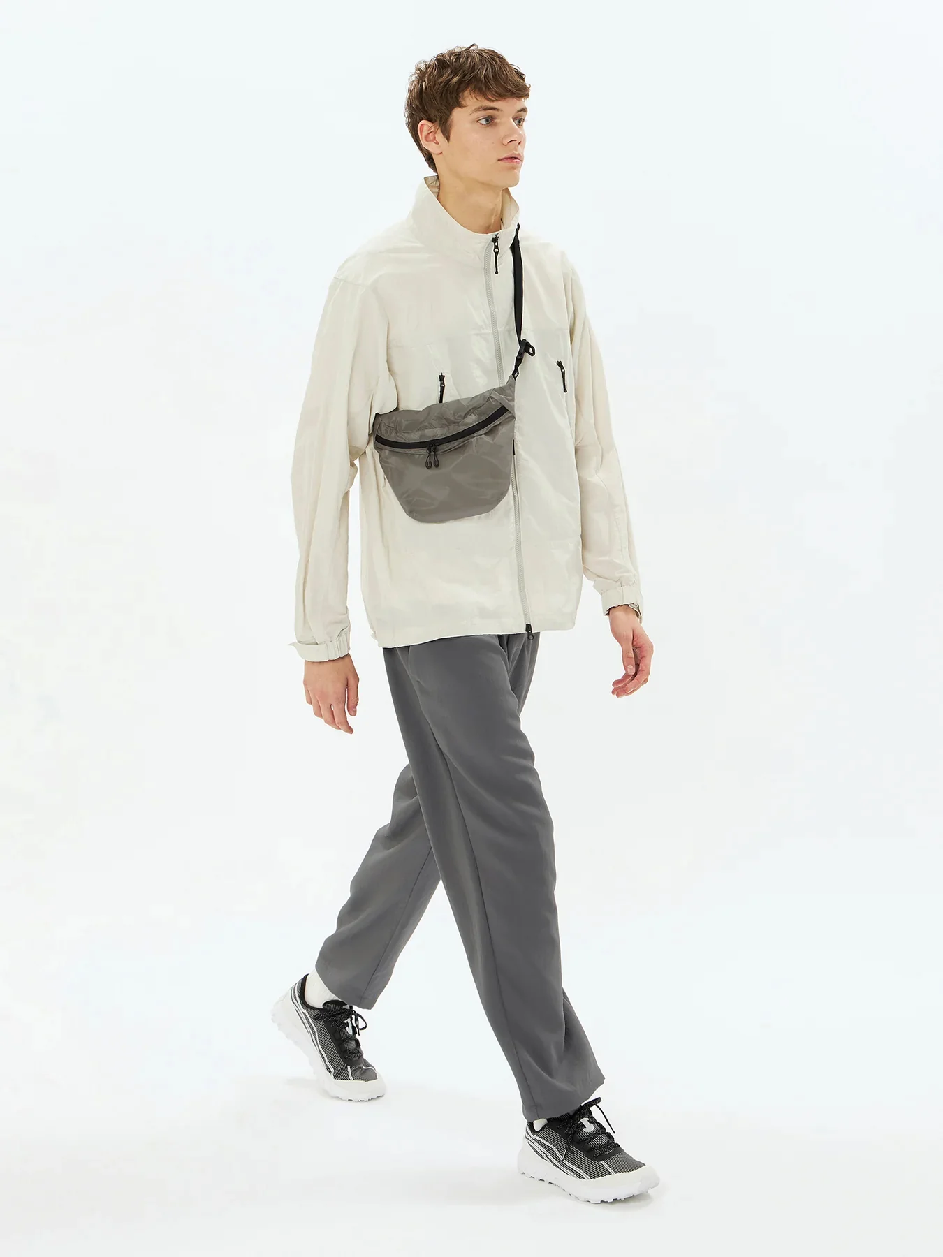 CORDURA Rip-stop Sacoche Bag Light Grey - Image 4