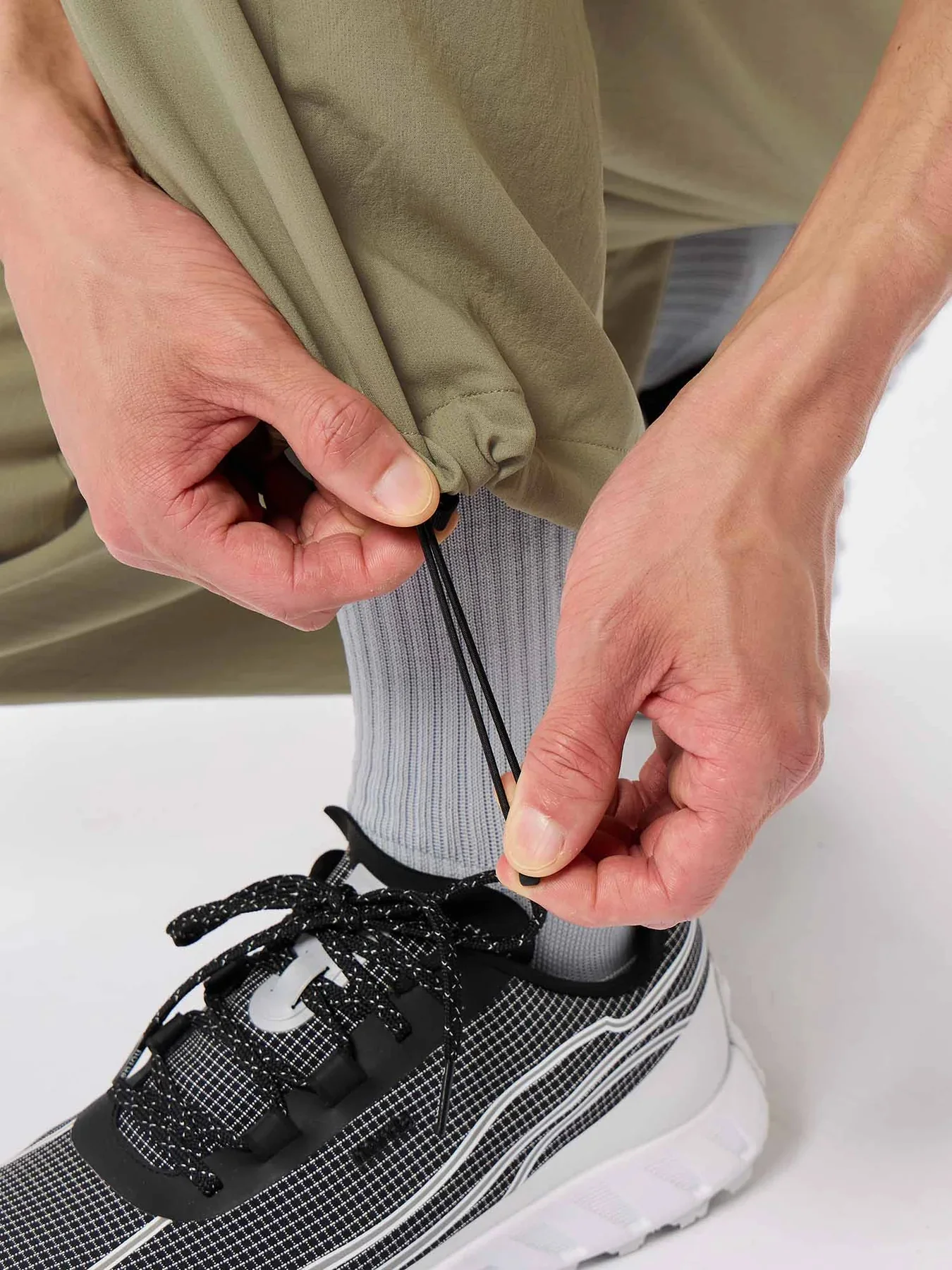 Men's Wide Ankle Easy Pants Black - Image 4