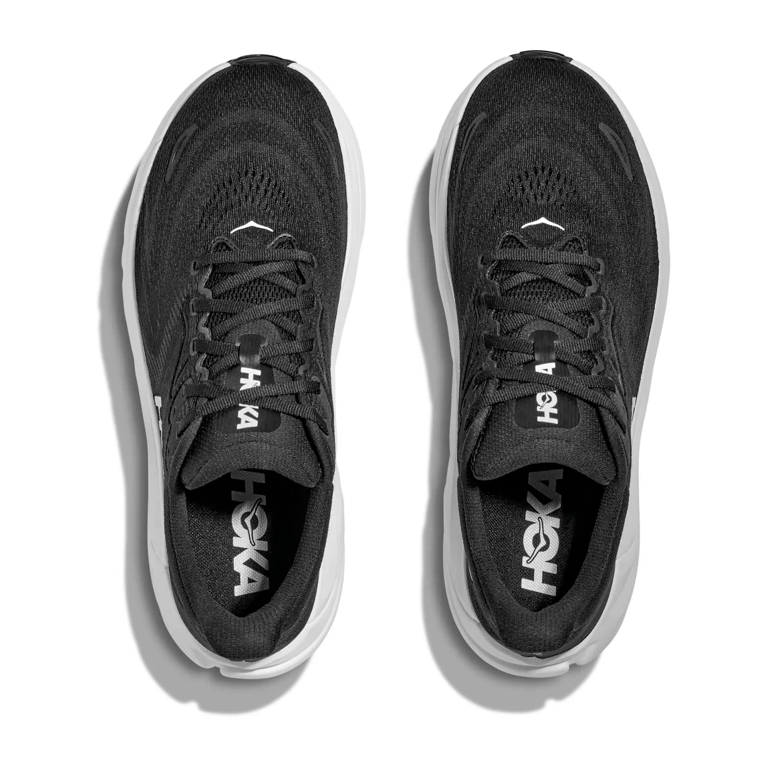 Women's Arahi 8 Wide Fit Running Shoes Black / White - Image 3