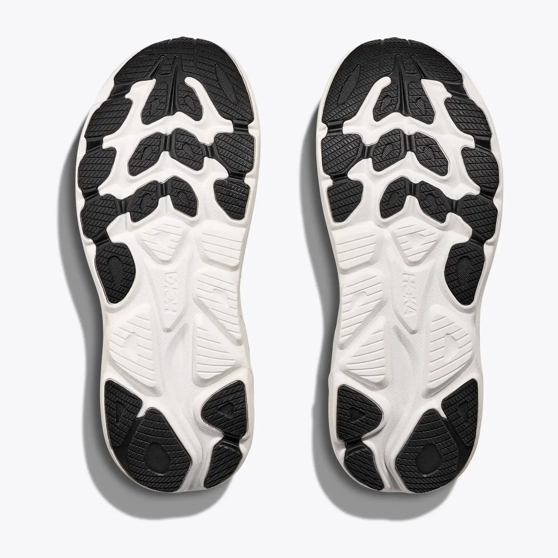Women's Clifton 10 Wide Fit Running Shoes Black / White - Image 3