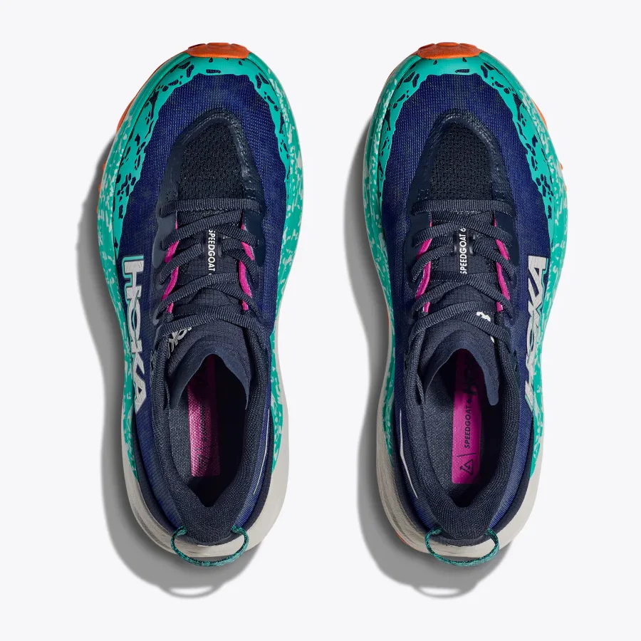 Hoka Women's Speedgoat 6 Wide Fit Trail Running Shoes Varsity Navy / Meteor - Image 5