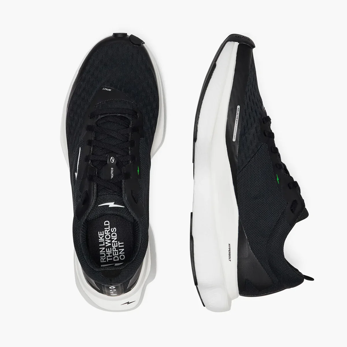 Impact Running Shoes Black / White - Image 4