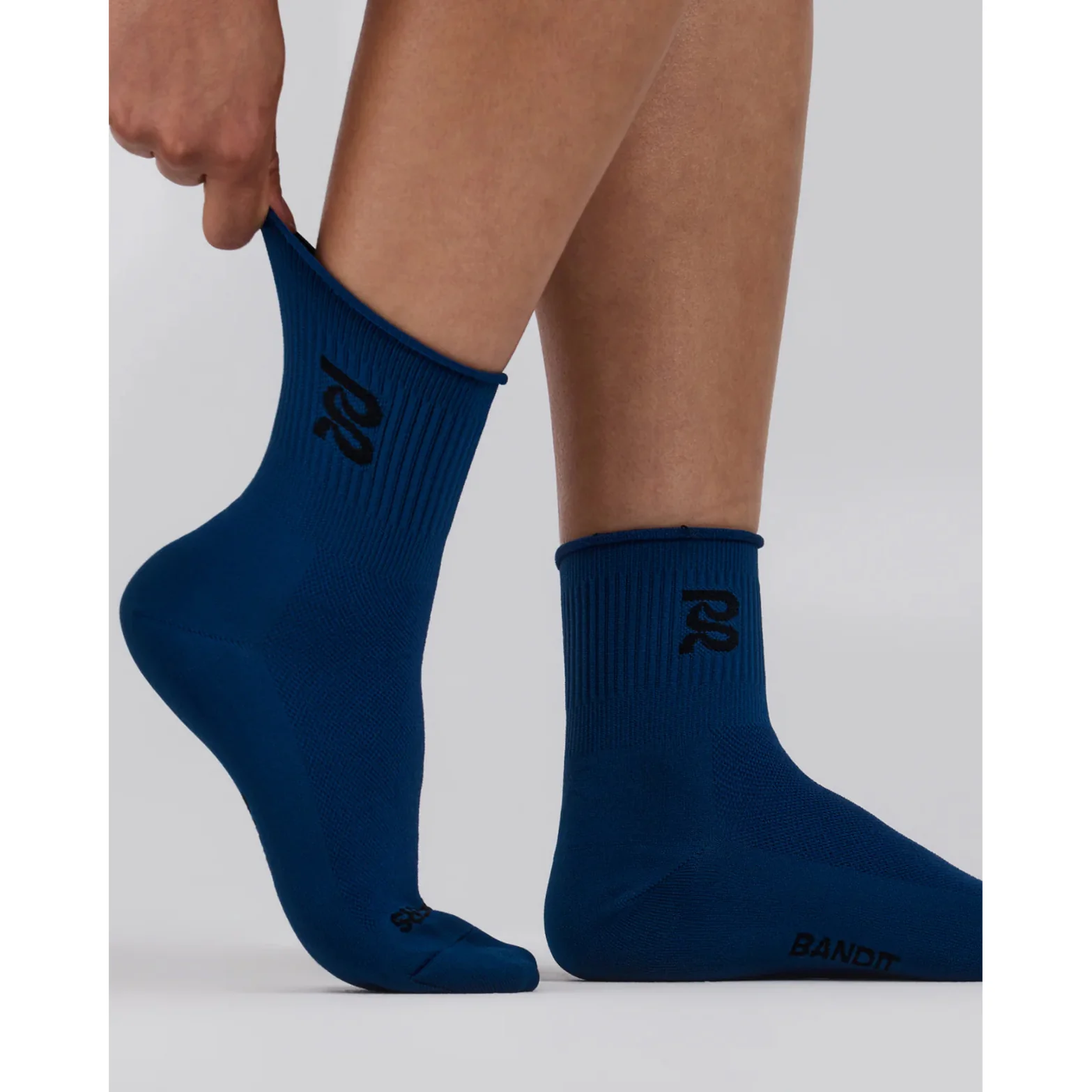 Lite Run Ribbed 2 Pack Quarter Socks Aegean - Image 2