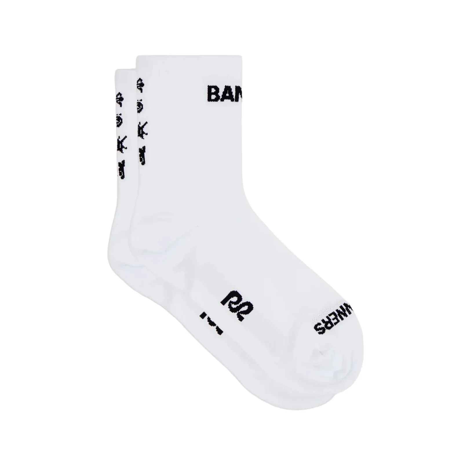 Lite Run Spring Motif 2 Pack Quarter Socks White / Black