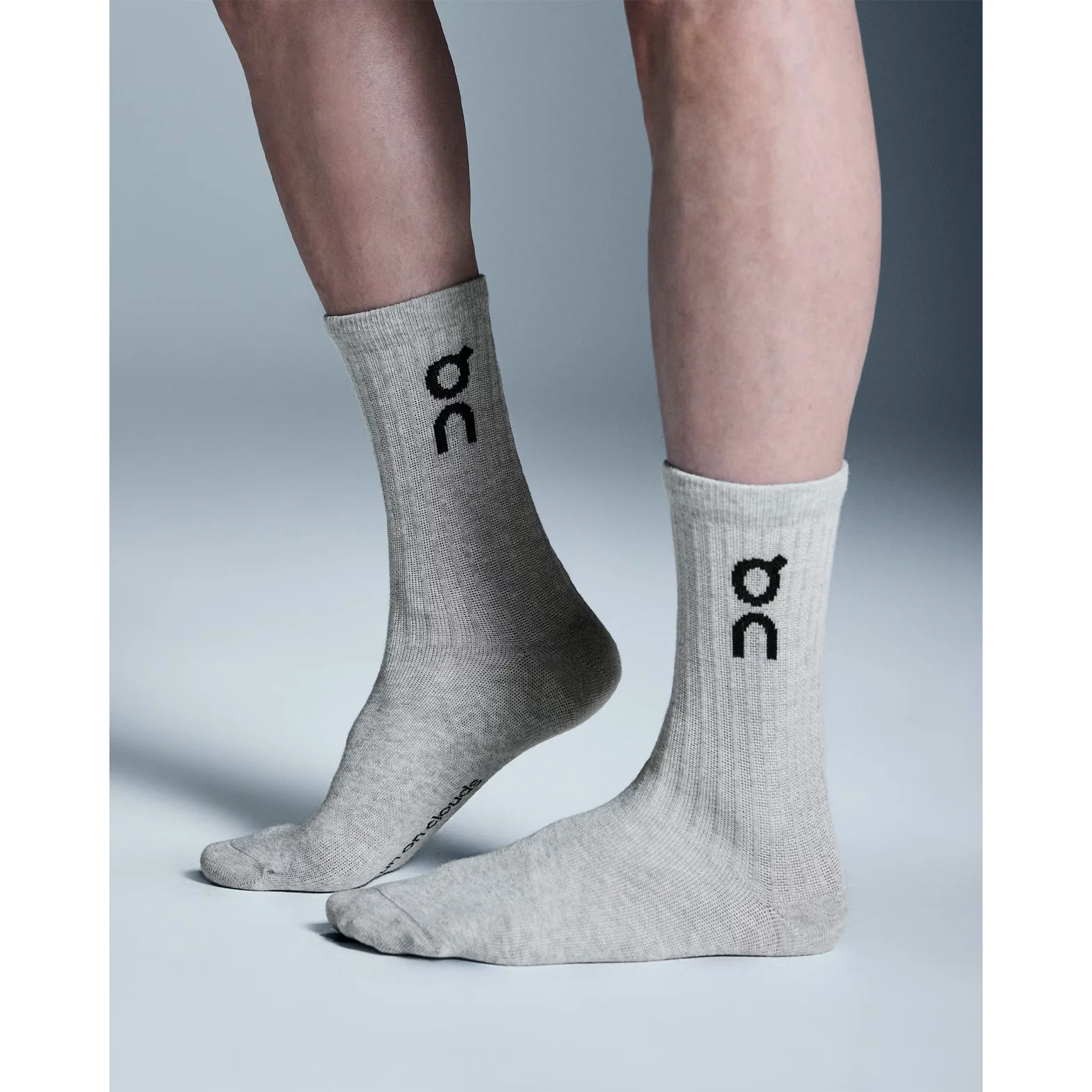 Logo Socks High 3 Pack Heather Gray - Image 3