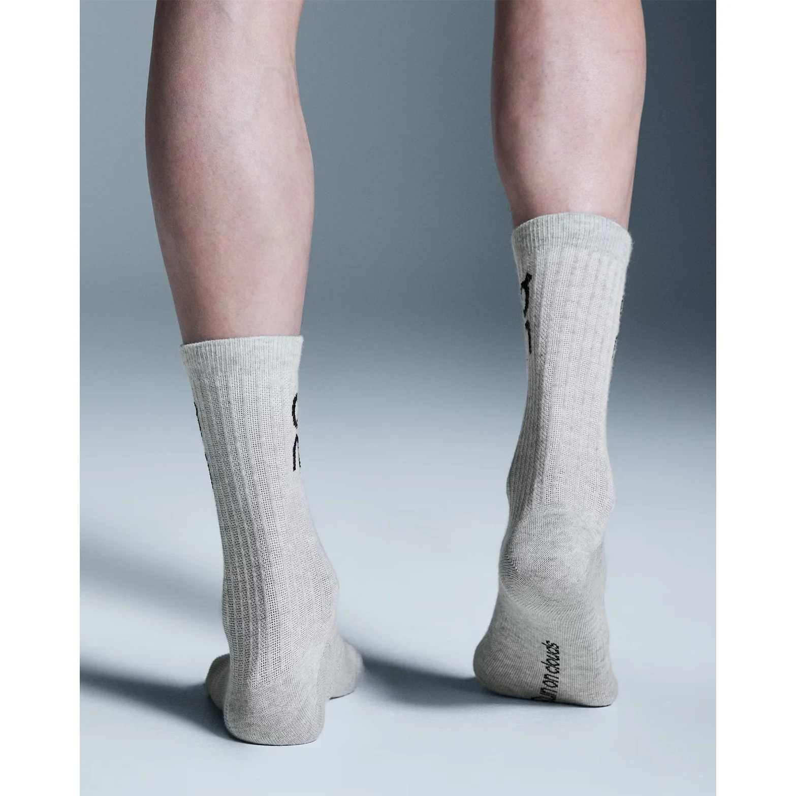 Logo Socks High 3 Pack Heather Gray - Image 4