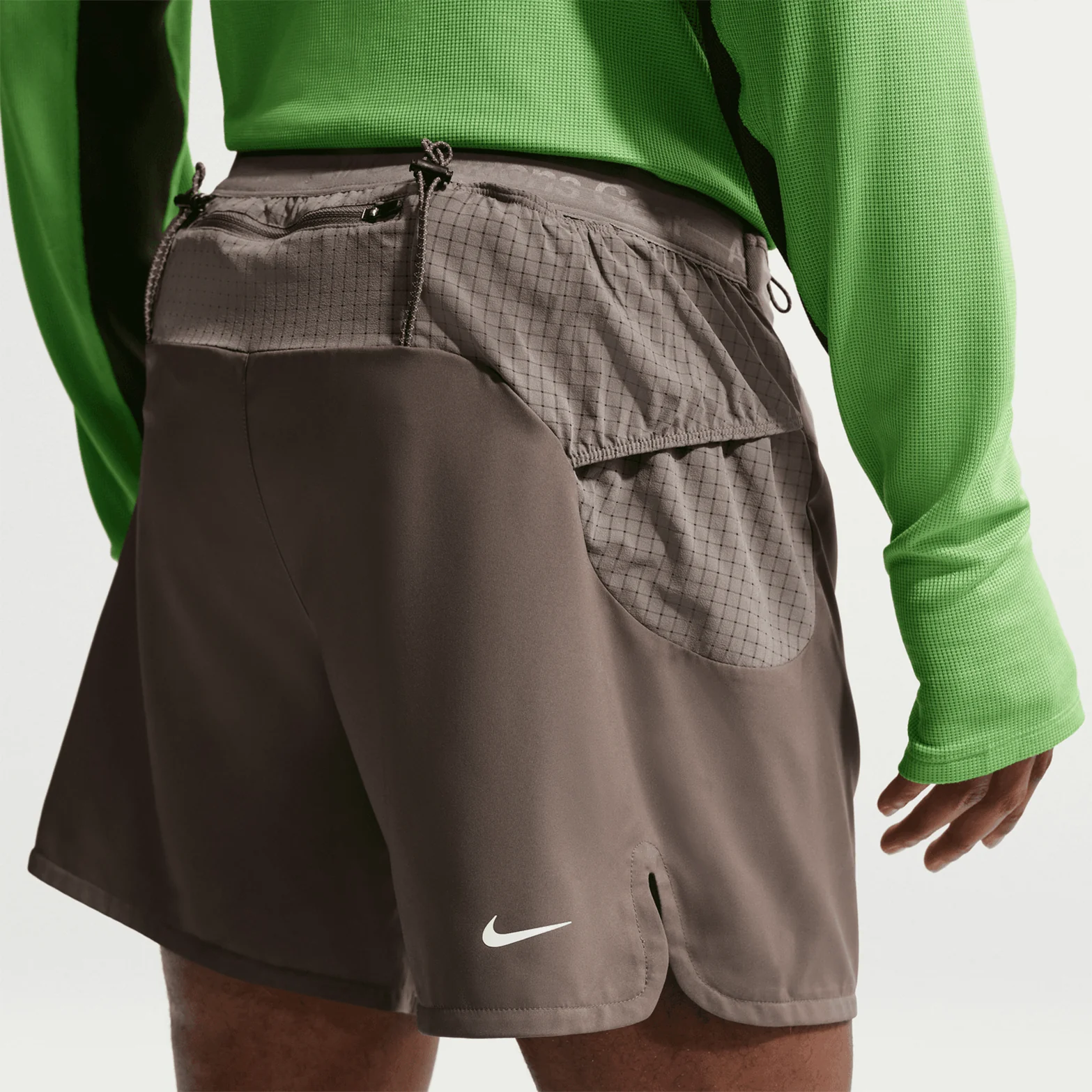 Men's ACG Second Sunrise Dri-FIT 5 Inch Running Shorts Ironstone / Cave Stone / Summit White - Image 2