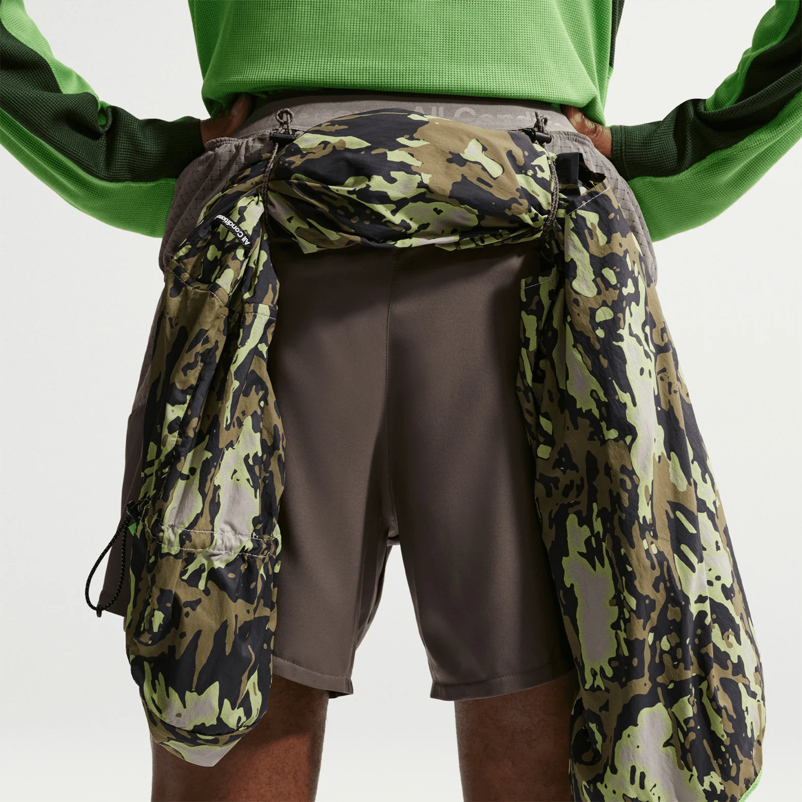 Men's ACG Second Sunrise Dri-FIT 5 Inch Running Shorts Ironstone / Cave Stone / Summit White - Image 3