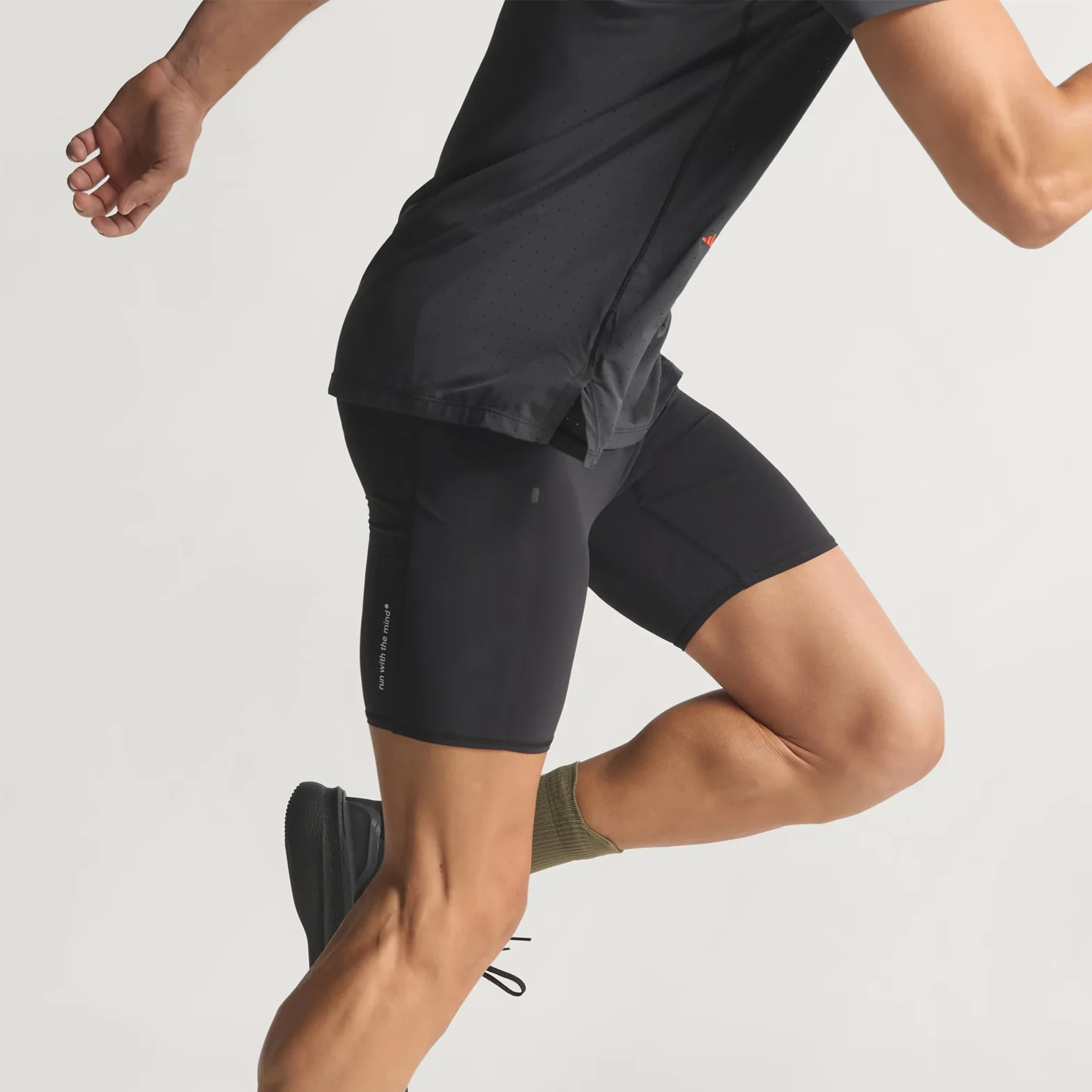 Men's Adi365 H.Koumori Running Short Tights Black - Image 3
