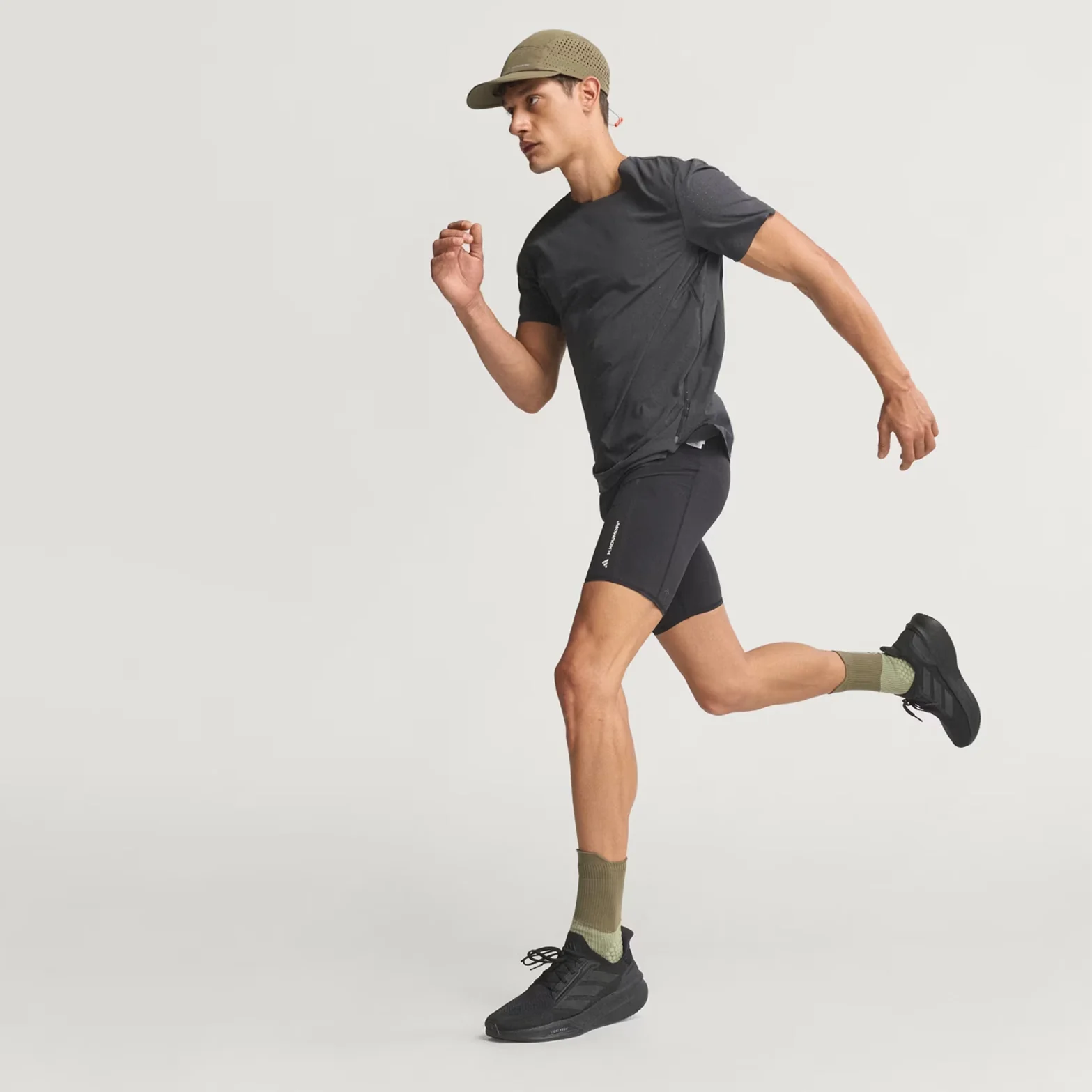 Men's Adi365 H.Koumori Running Short Tights Black - Image 5