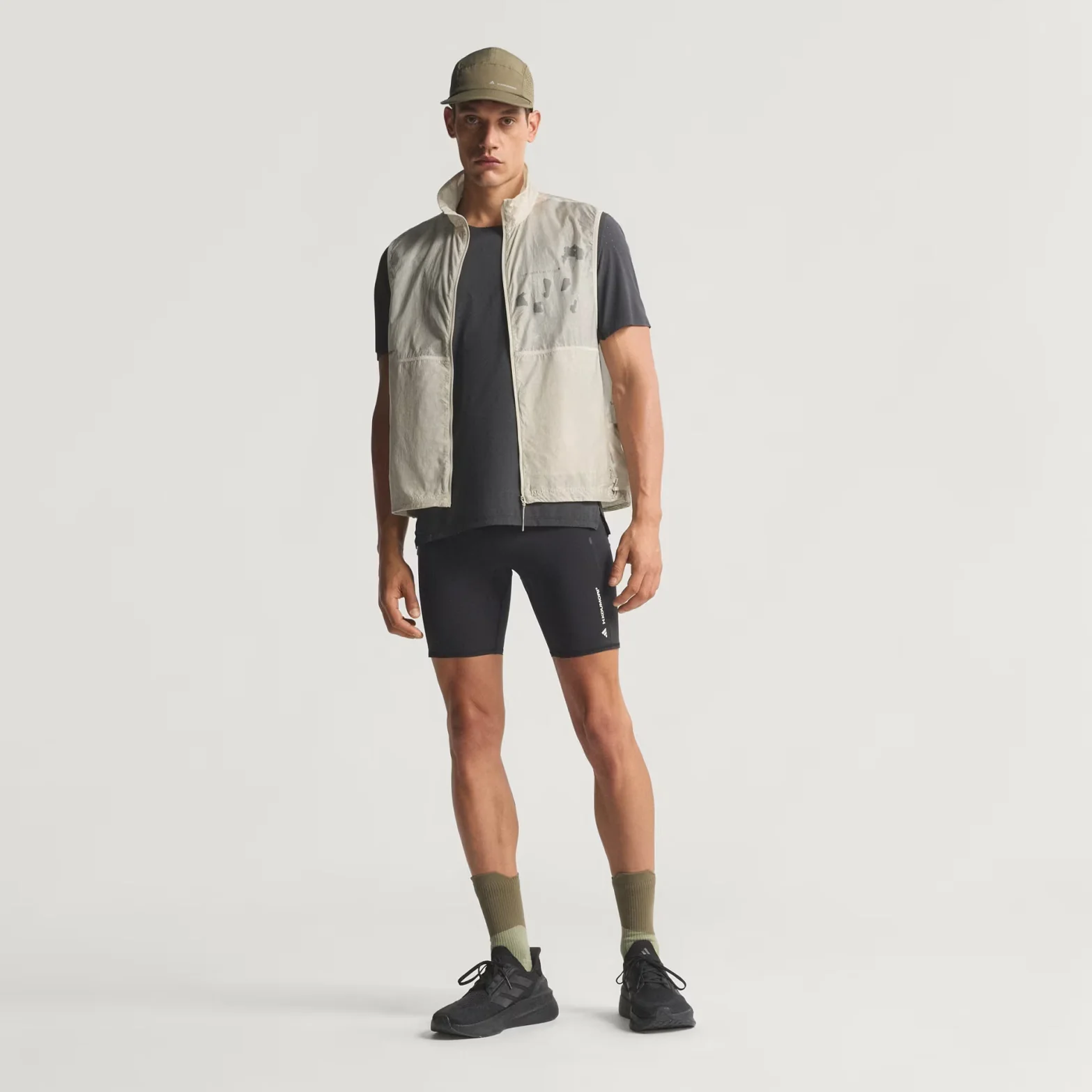 Men's Adi365 H.Koumori Running Short Tights Black - Image 6