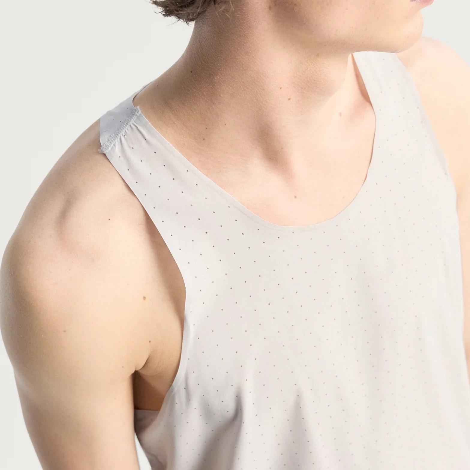 Men's Adi365 H.Koumori Running Tank Grey One - Image 3