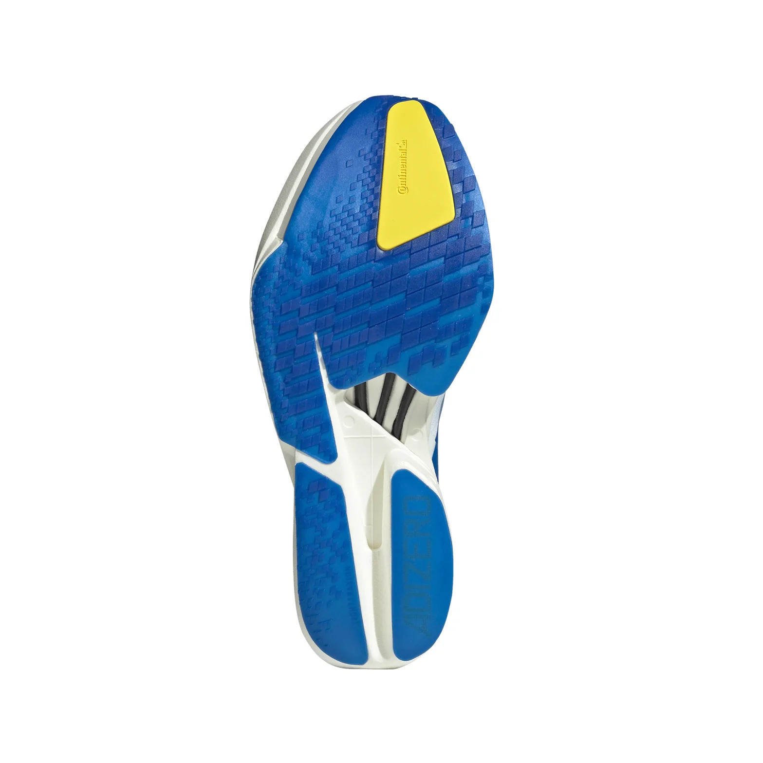 Men's Adizero Adios Pro 4 Running Shoes Cloud White / Blue / Yellow - Image 4