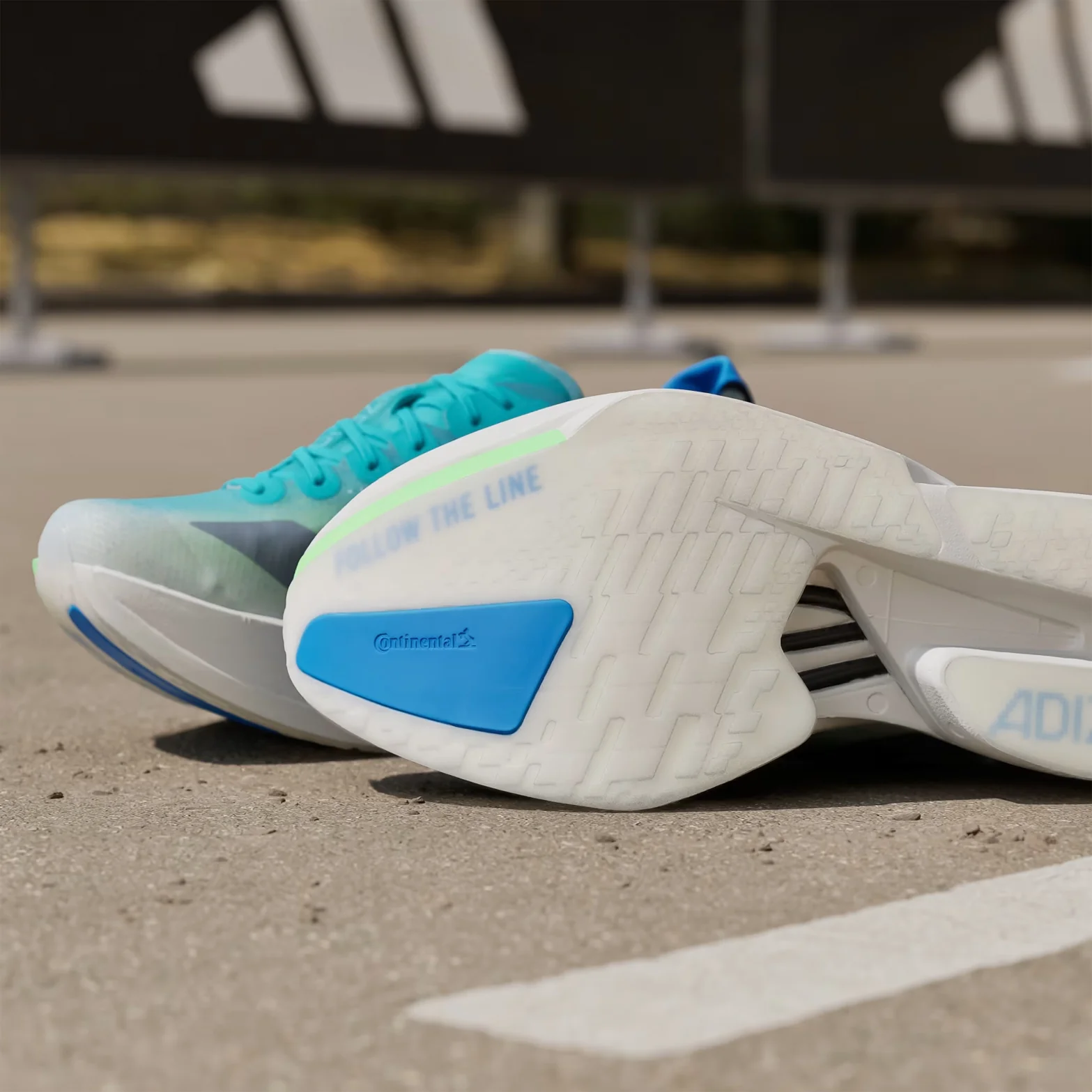 Men's Adizero Adios Pro 4 Running Shoes Hi-Res Aqua / Iron Metallic / Grey One - Image 7
