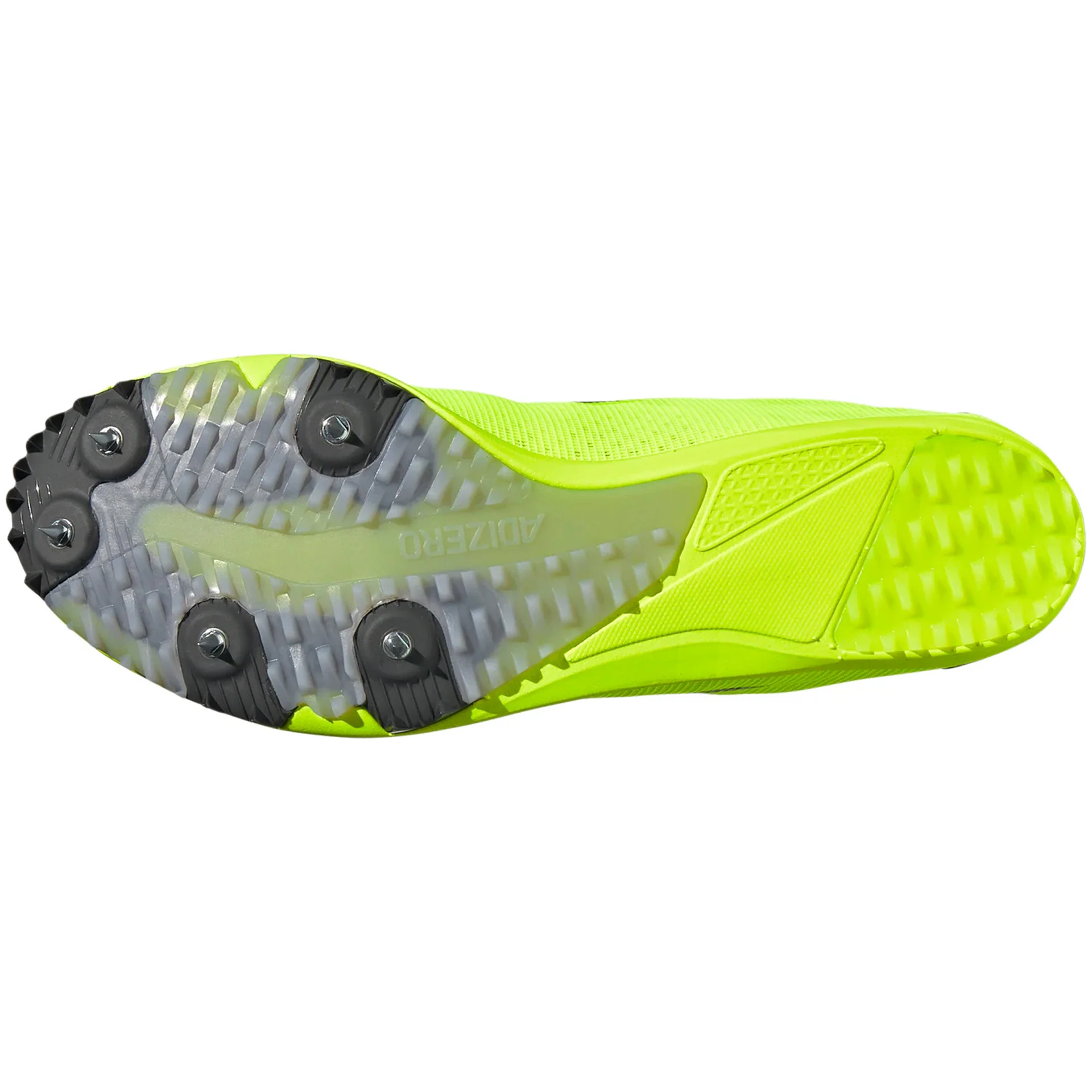 Men's Adizero XCS Running Spikes Lucid Lemon / Core Black / Halo Silver - Image 3