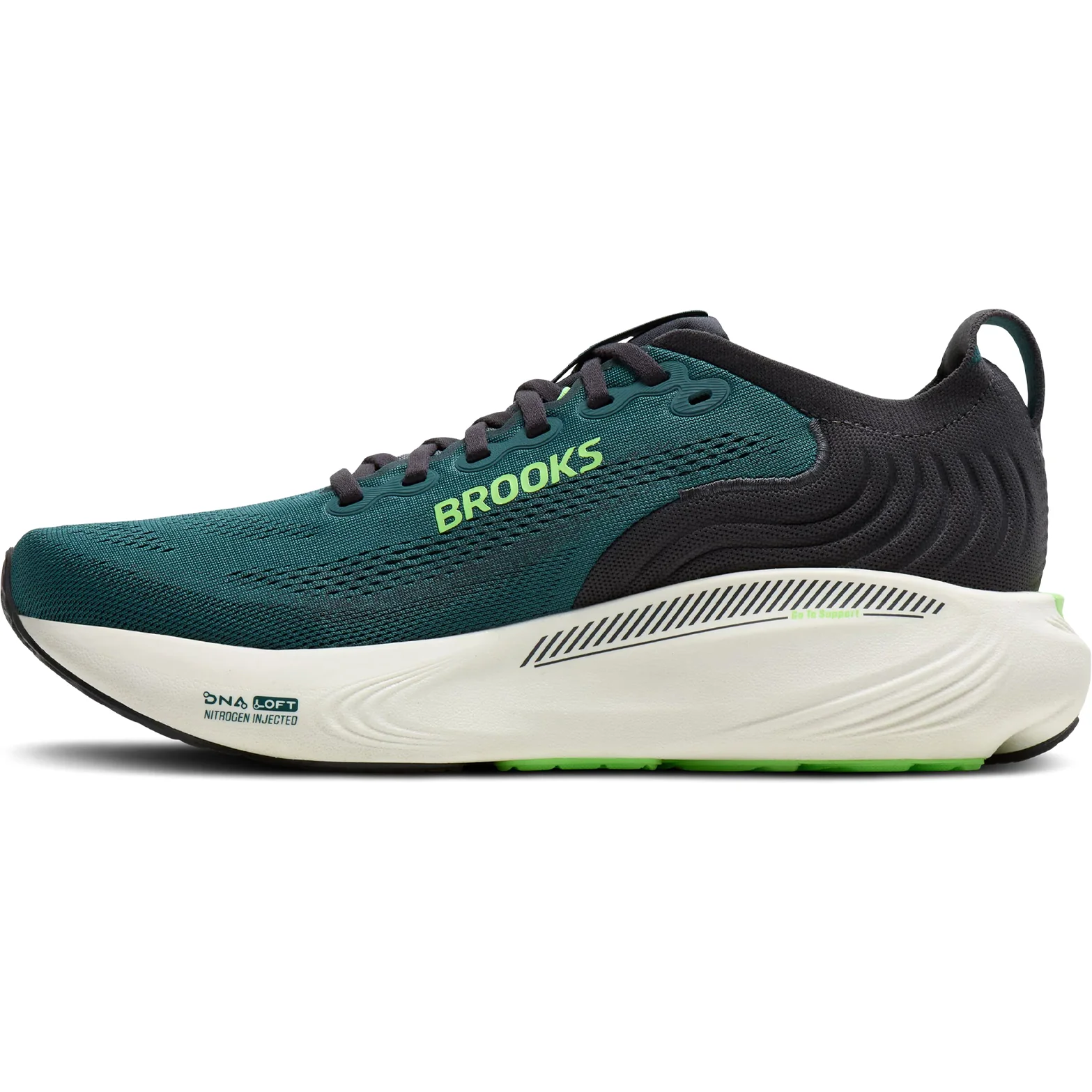 Men's Adrenaline GTS 25 Running Shoes Atlantic Deep / Coconut / Green - Image 2