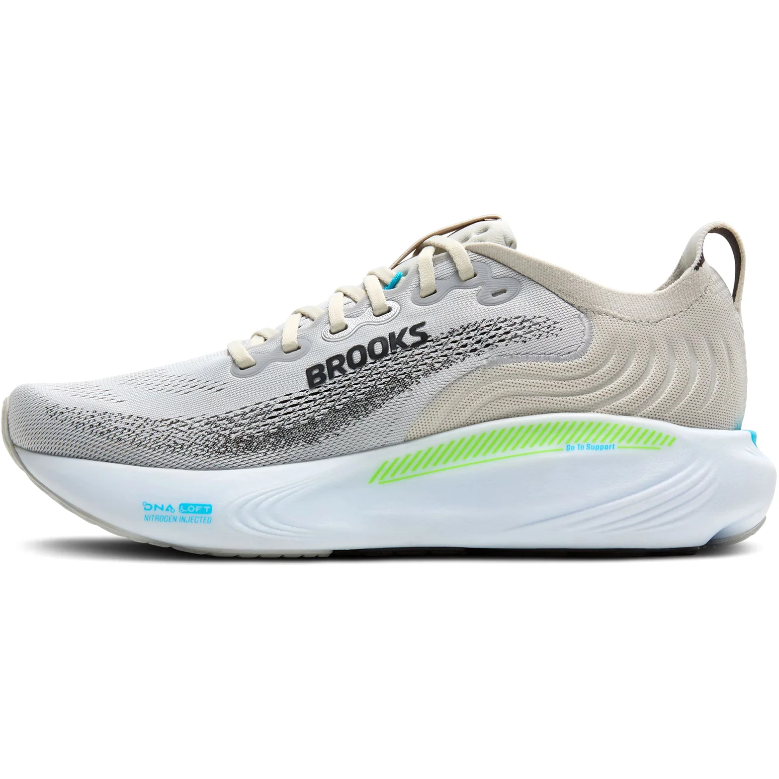 Men's Adrenaline GTS 25 Running Shoes Oyster / Green Gecko / Blue - Image 2