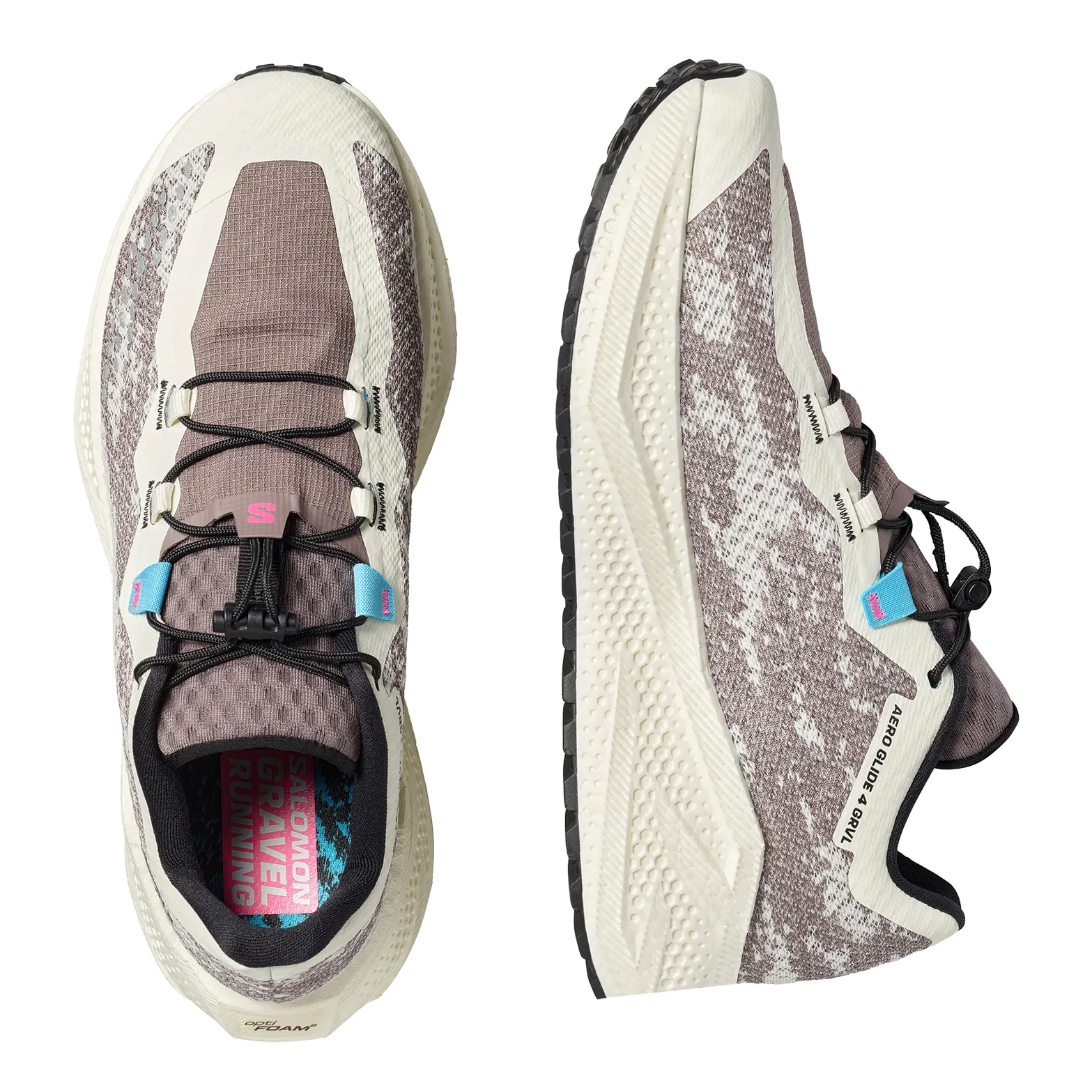Men's Aero Glide 4 GRVL Running Shoes Vanilla Ice / Black - Image 3