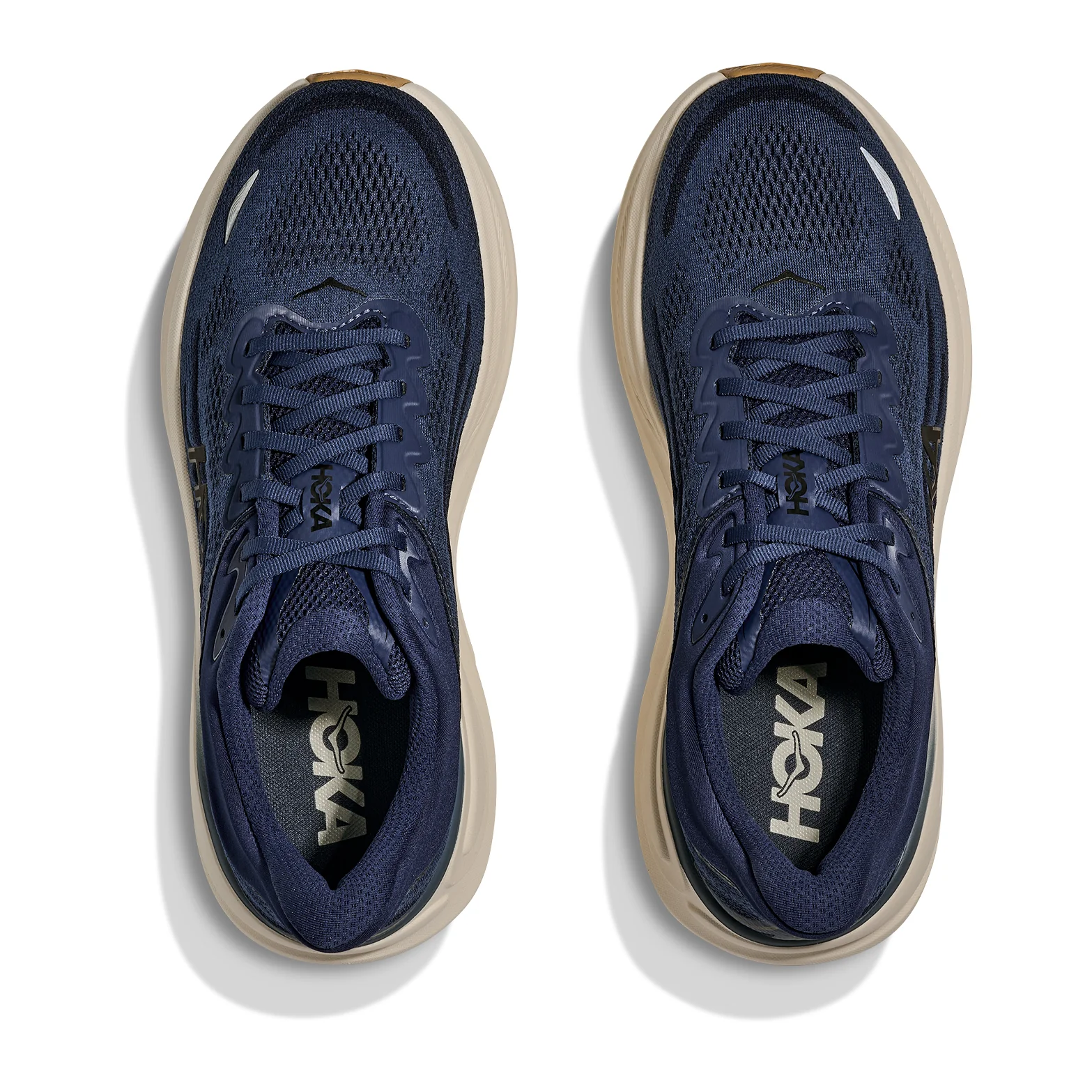 Men's Bondi 9 Running Shoes Midnight Blue / Varsity Navy - Image 3