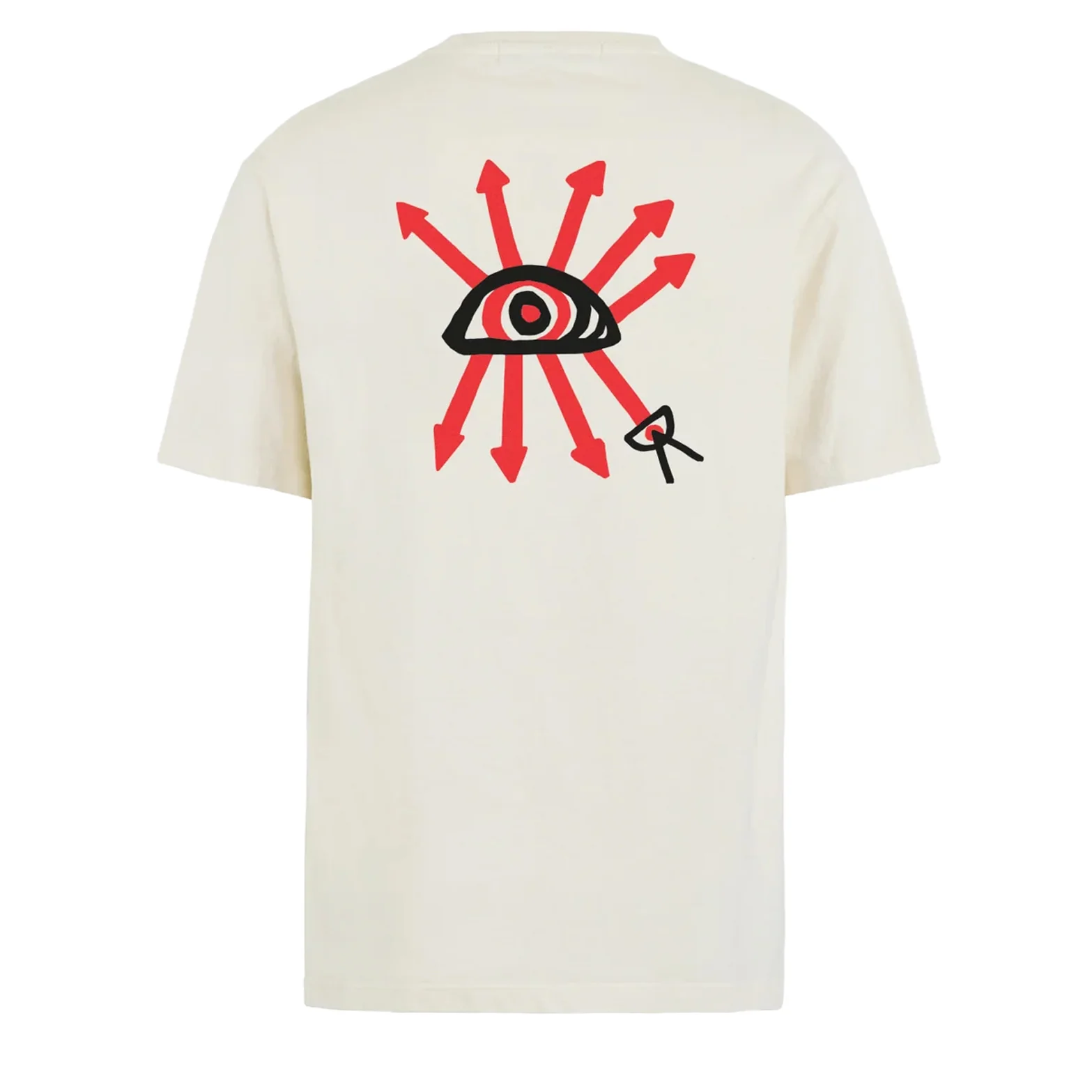 Men's California Cotton Tee Arrow Eye Vintage White - Image 2