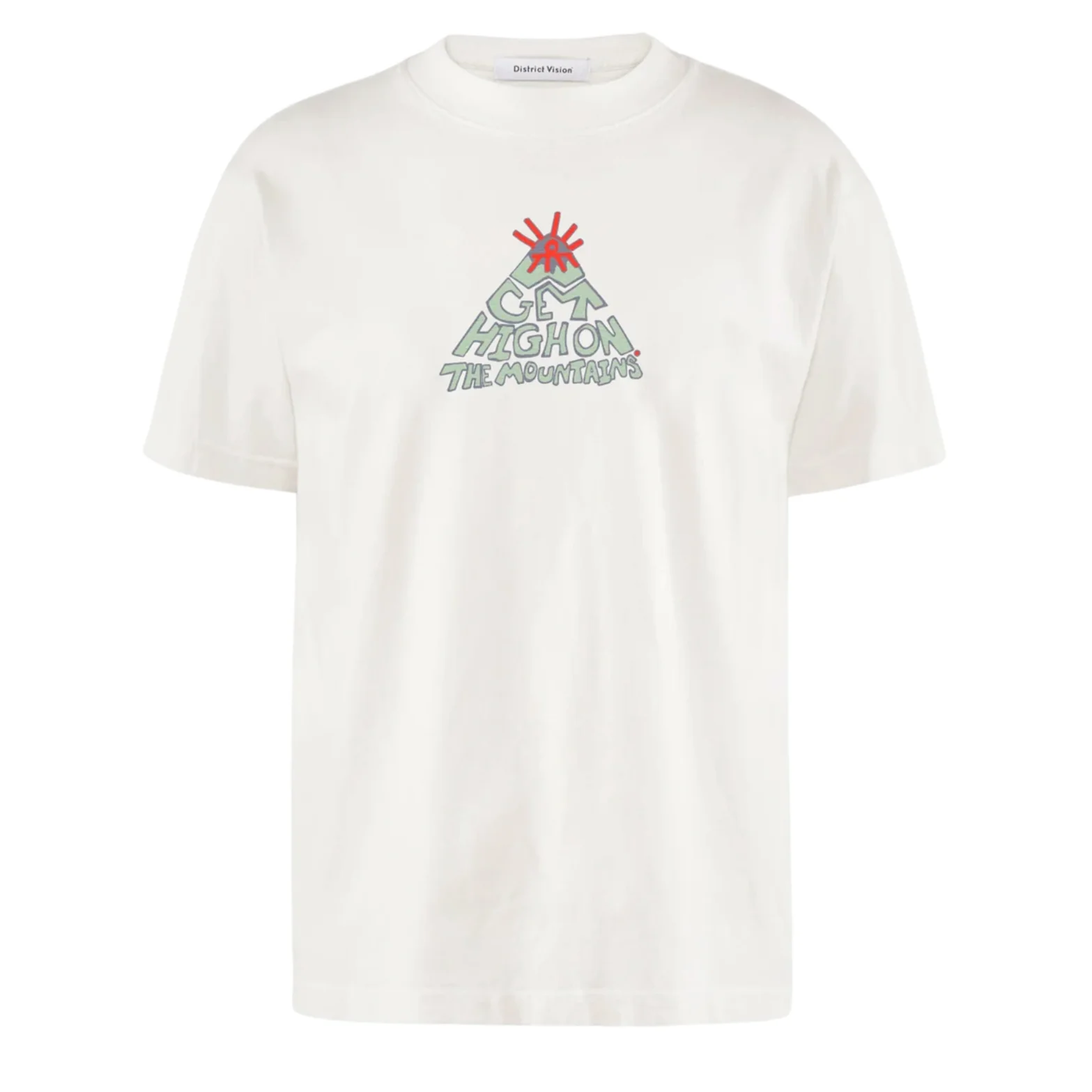 Men's California Cotton Tee Mountains Vintage White