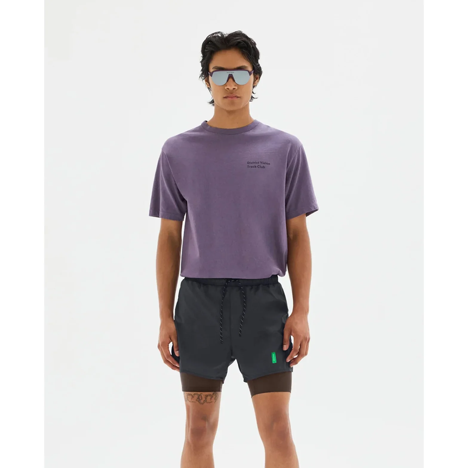 Men's California Cotton Tee Track Club Vintage Plum - Image 3
