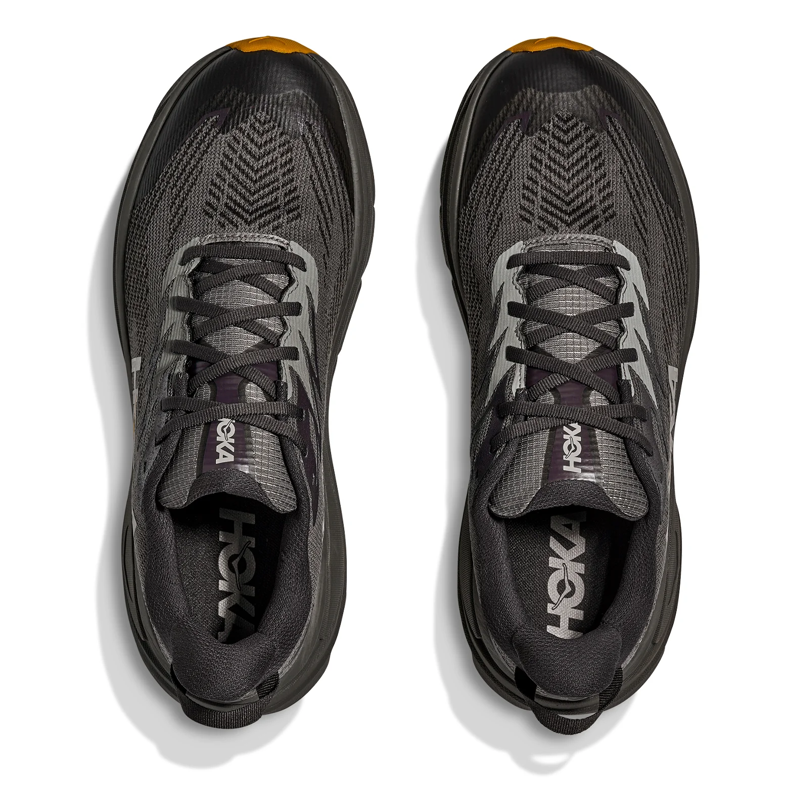 Men's Challenger 8 GORE-TEX Trail Running Shoes Asphalt Grey / Varsity Yellow - Image 3