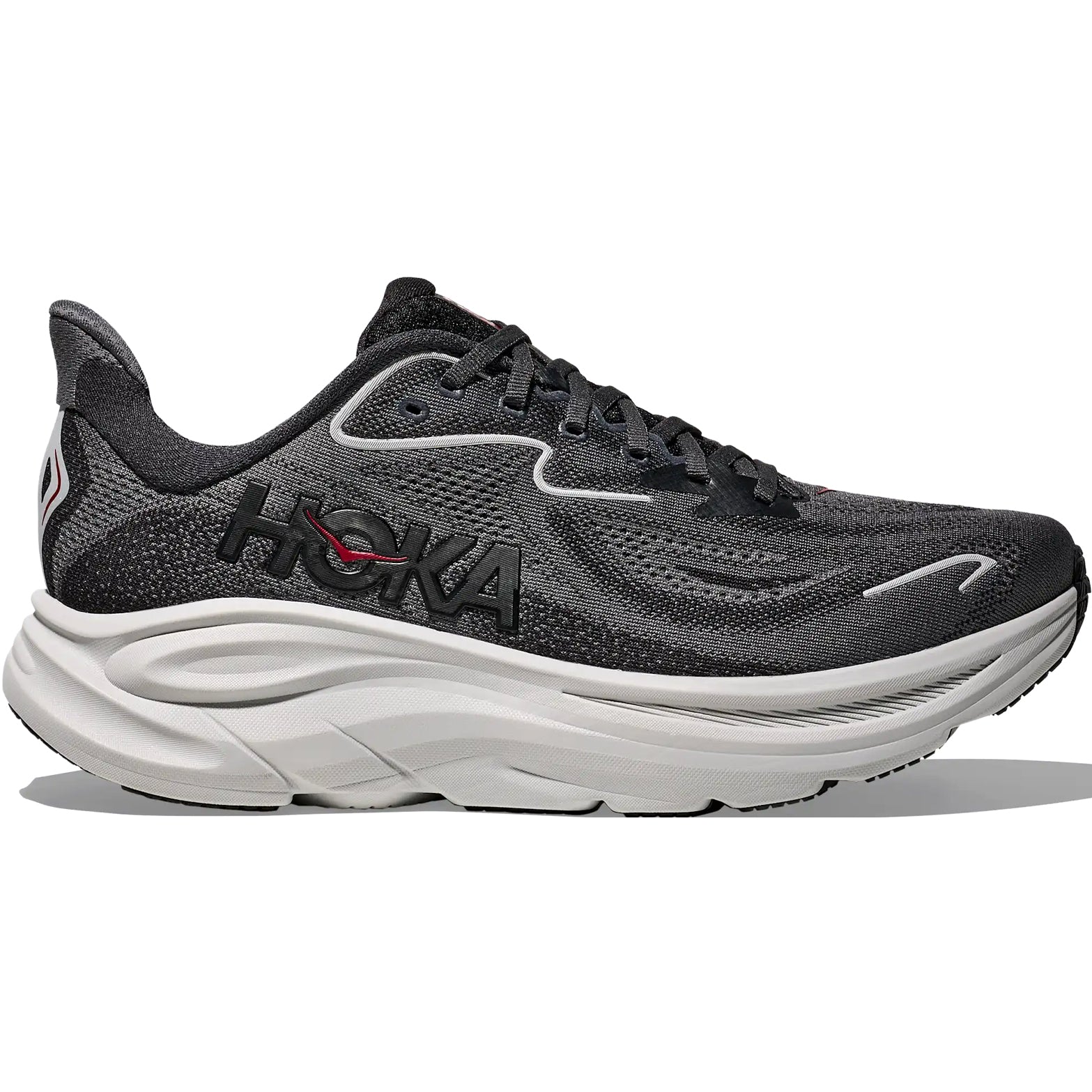 Men's Clifton 10 Running Shoes Carbon Black / Satellite Grey