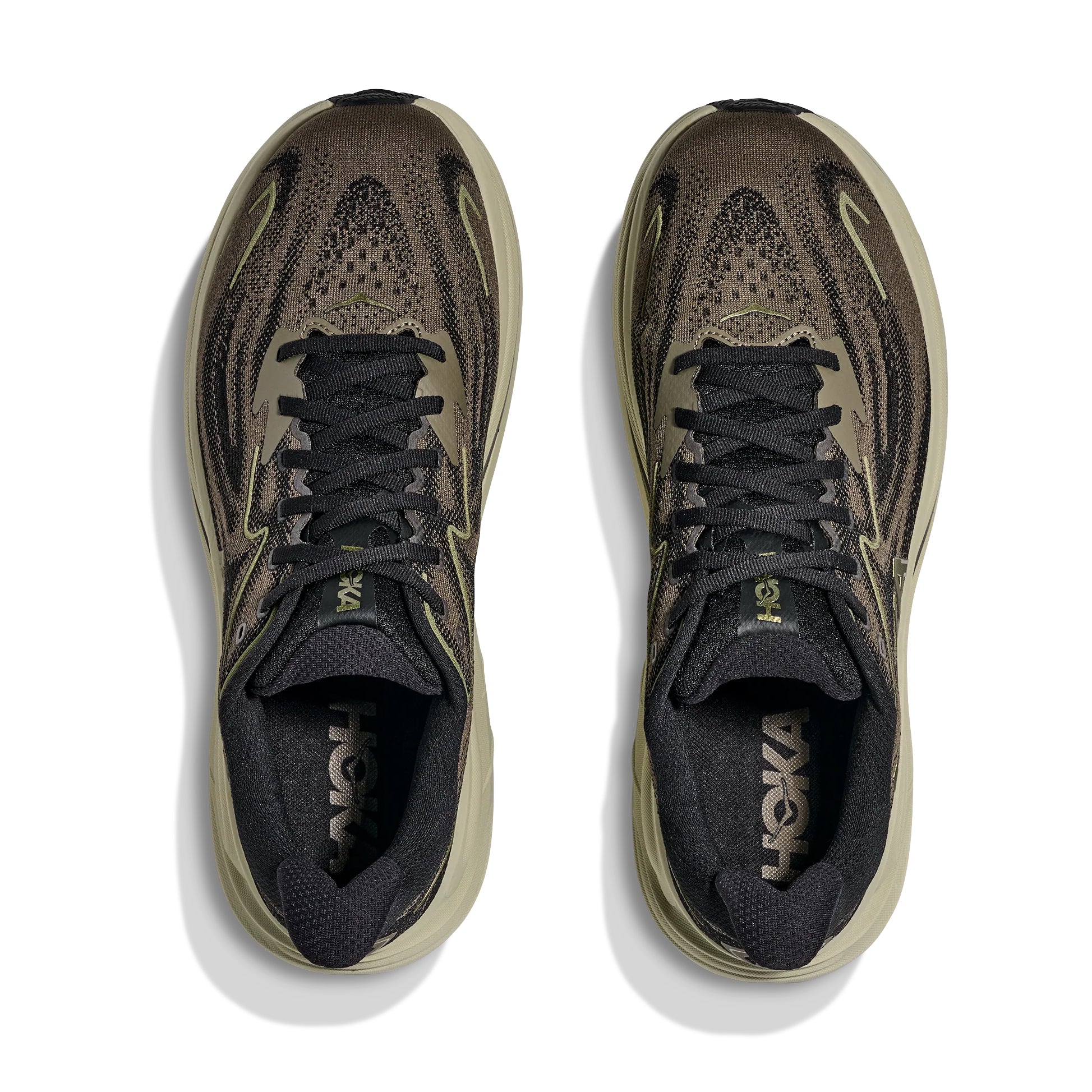 Men's Clifton 10 Running Shoes Dark Roast / Black - Image 3