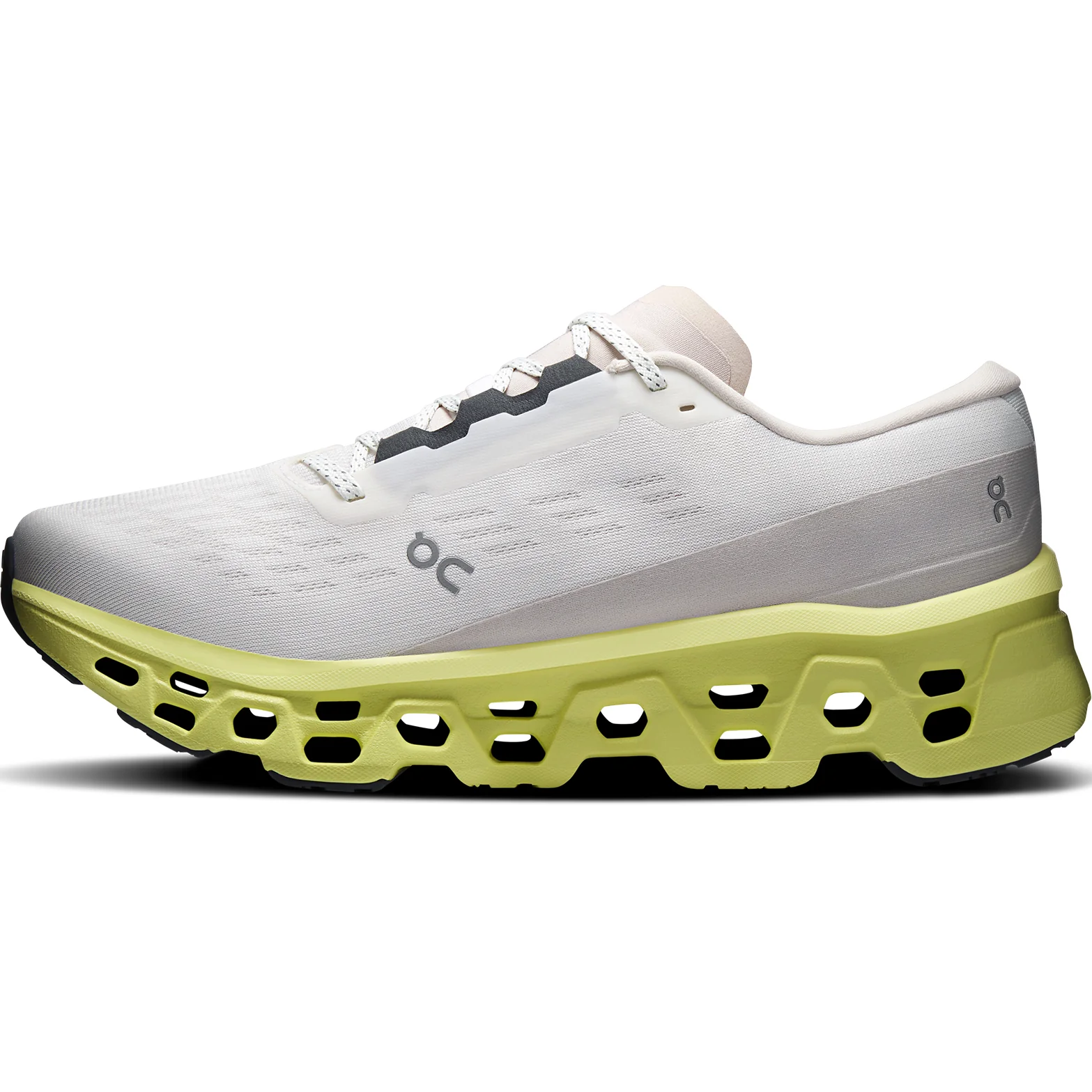 Men's Cloudmonster 3 Running Shoes Ivory / Limelight - Image 2