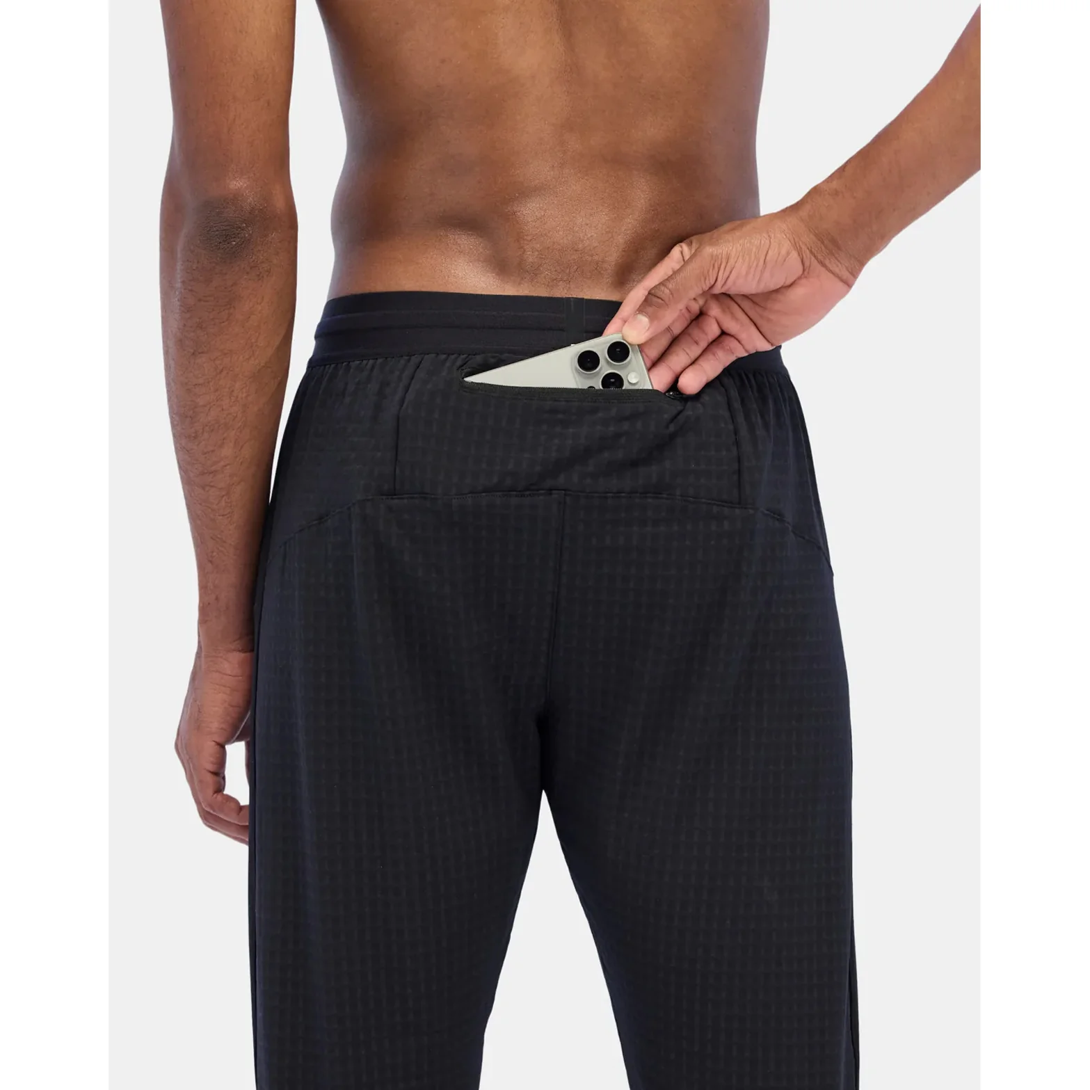 Men's Superwarm Run Pant Black - Image 4