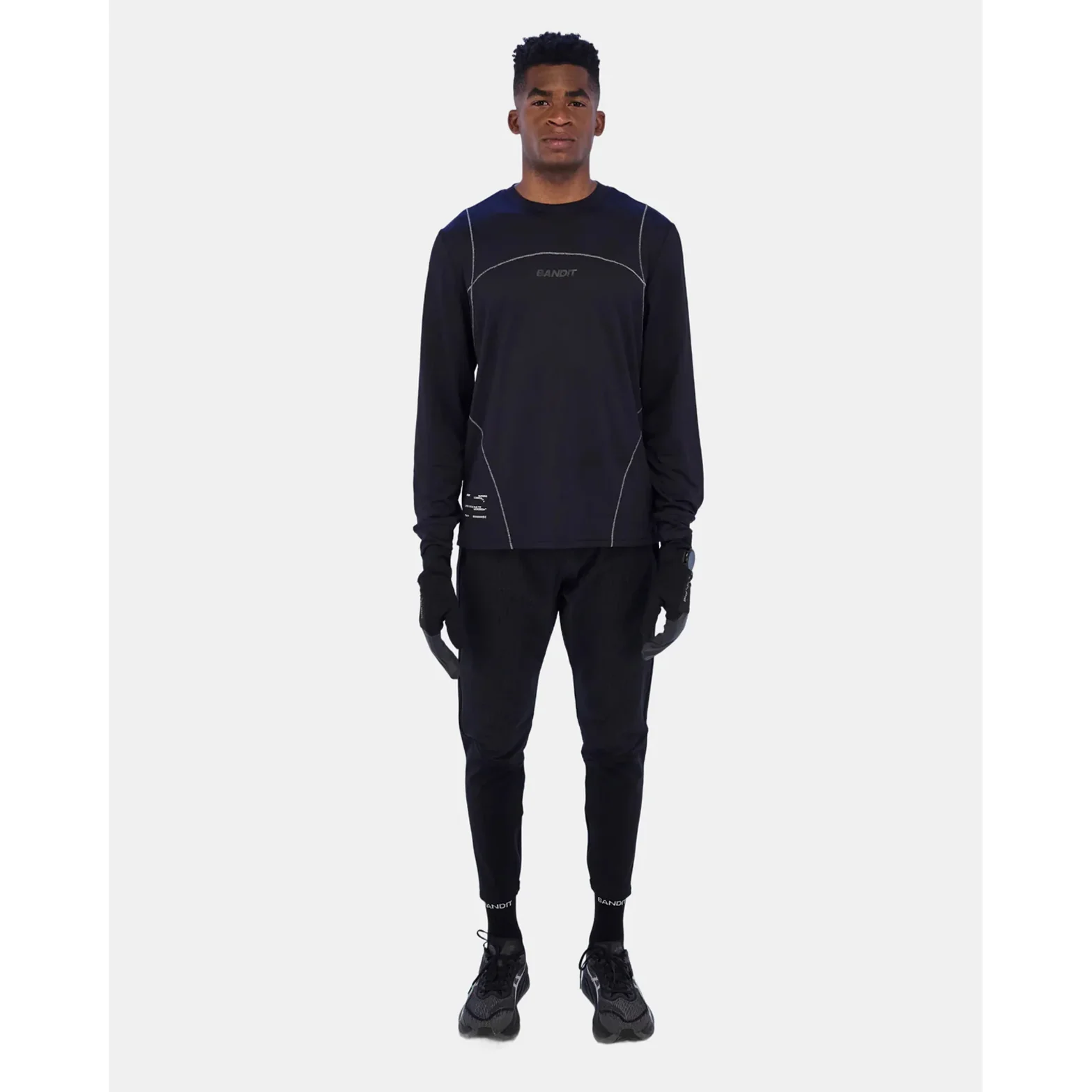 Men's Superwarm Run Pant Black - Image 6