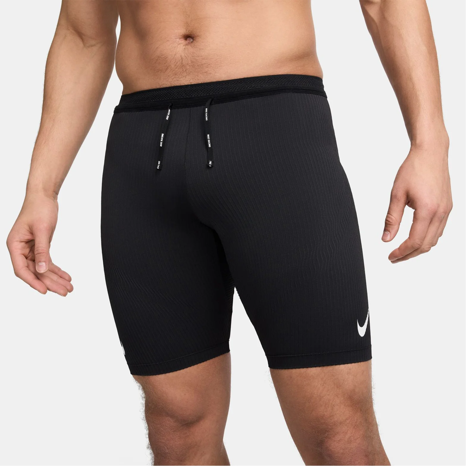 Men's Dri-FIT AeroSwift ADV Half Tights Black / Summit White - Image 3